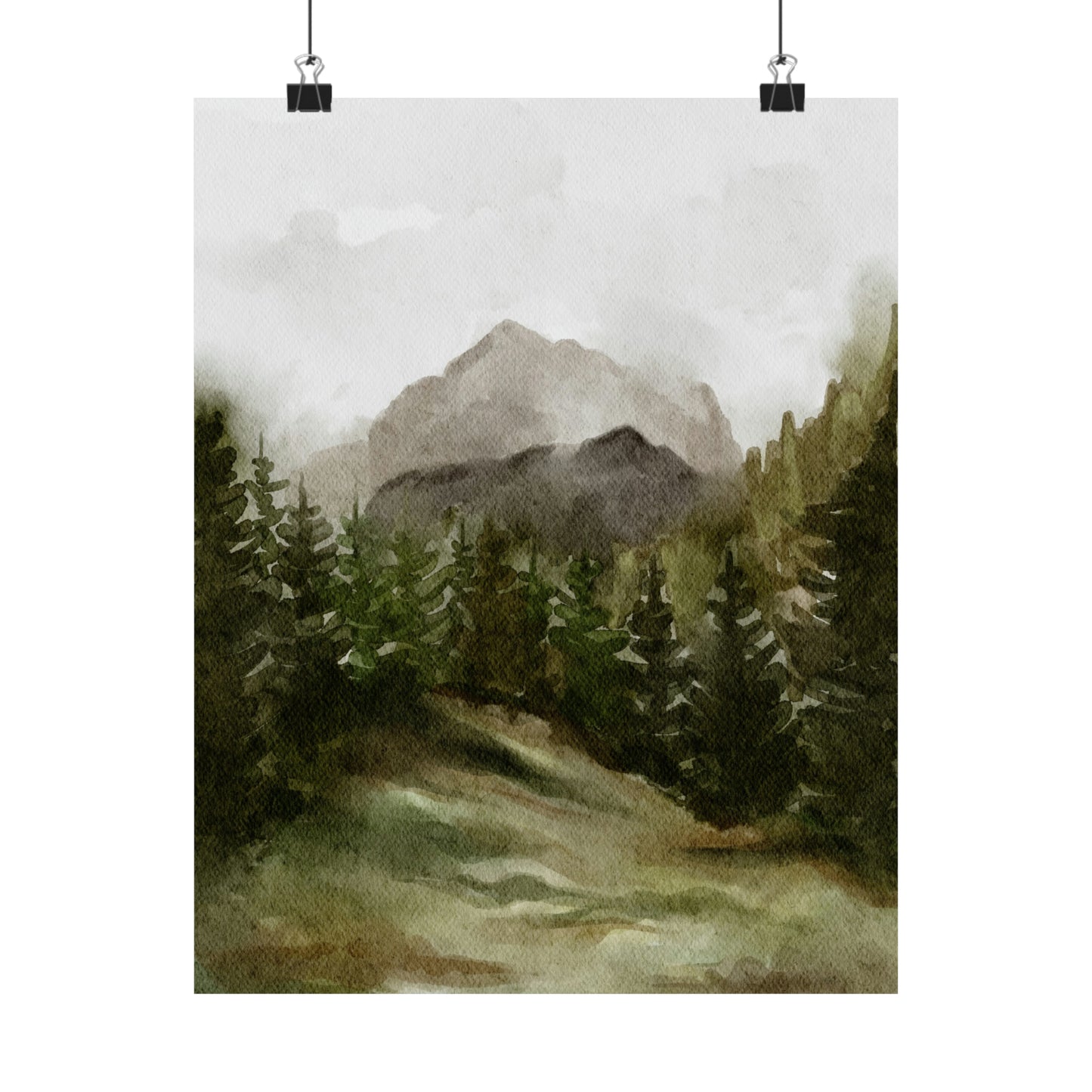 April Landscape Matte Vertical Poster