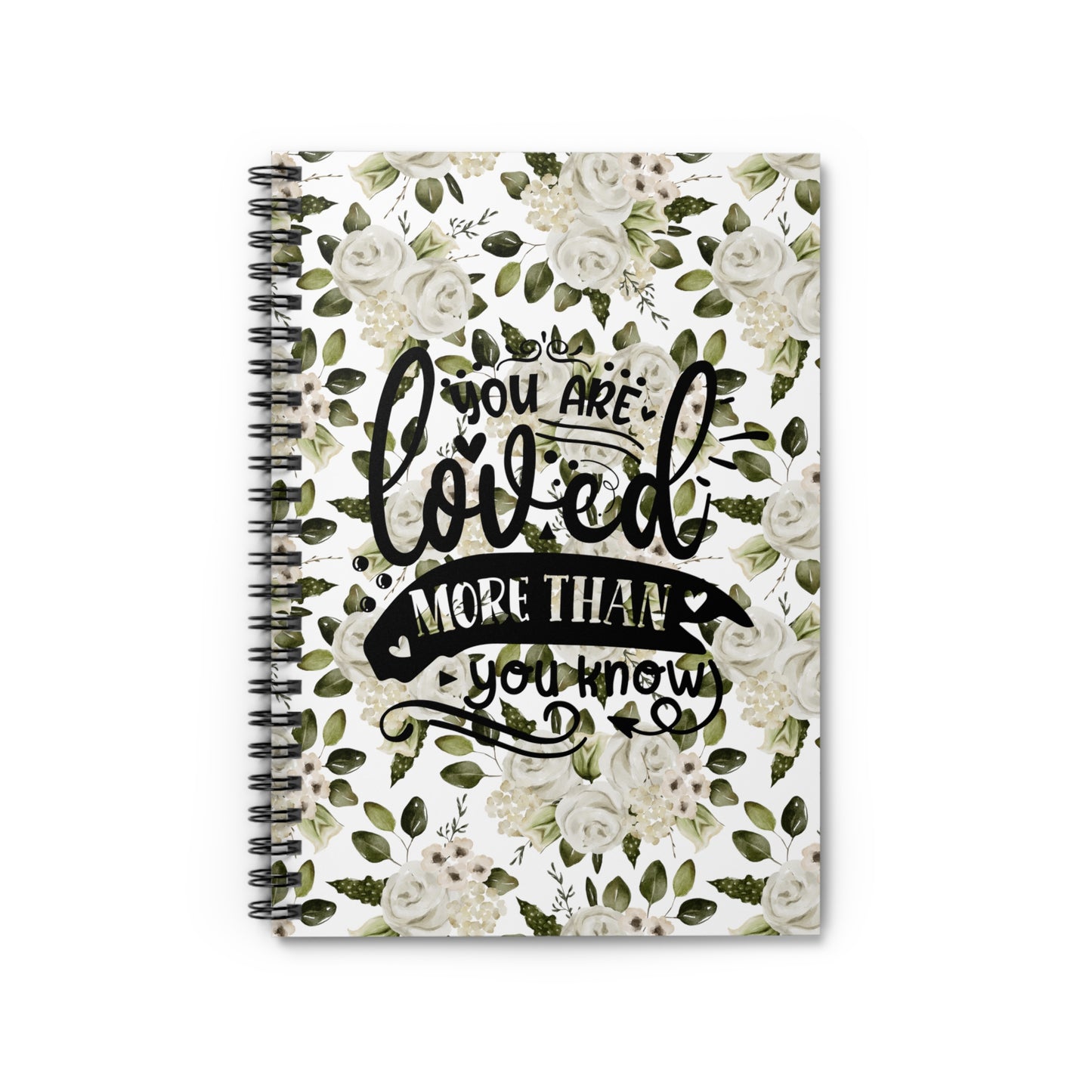 April You Are Loved More Than You Know Spiral Notebook - Ruled Line