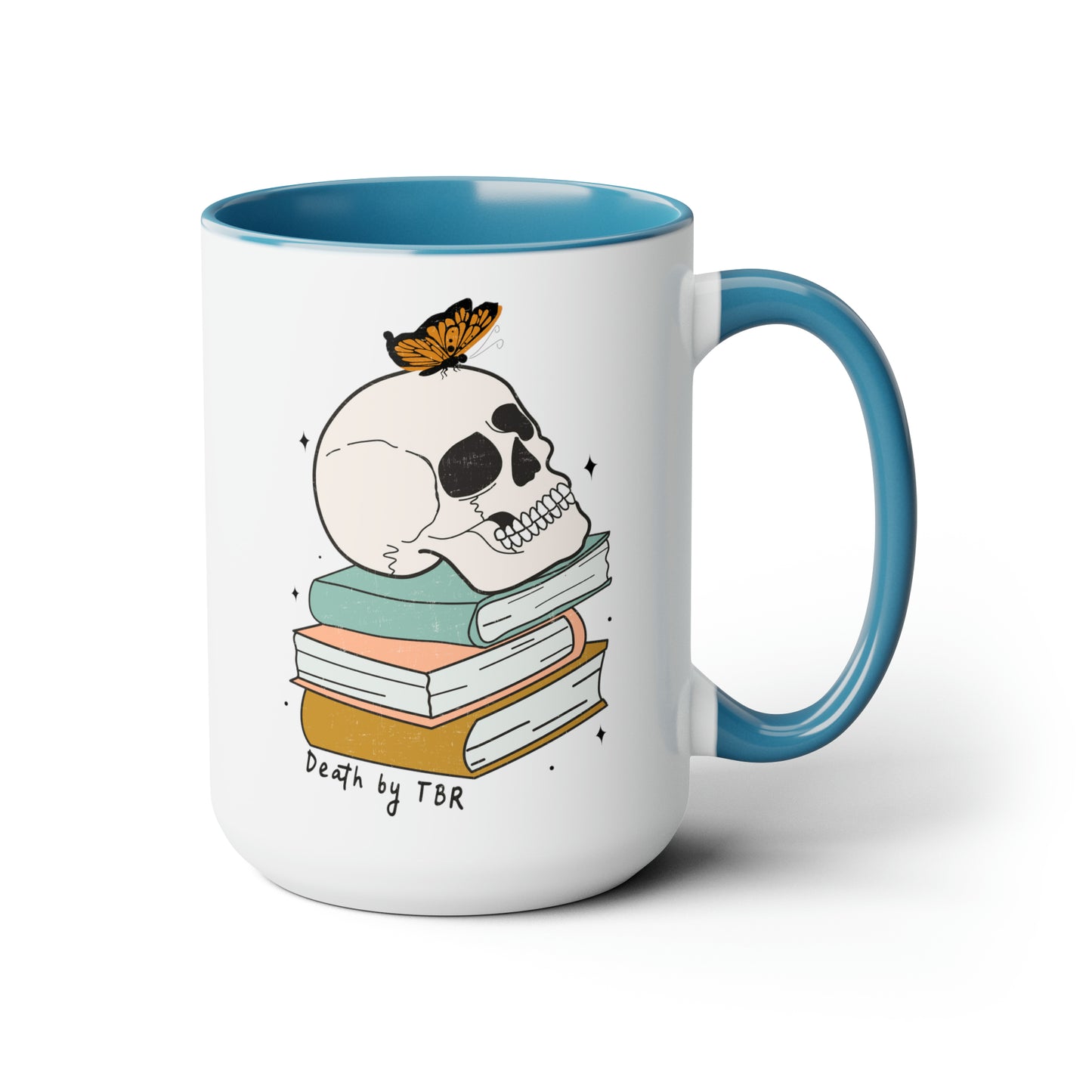 Death by TBR Two-Tone Coffee Mugs, 15oz