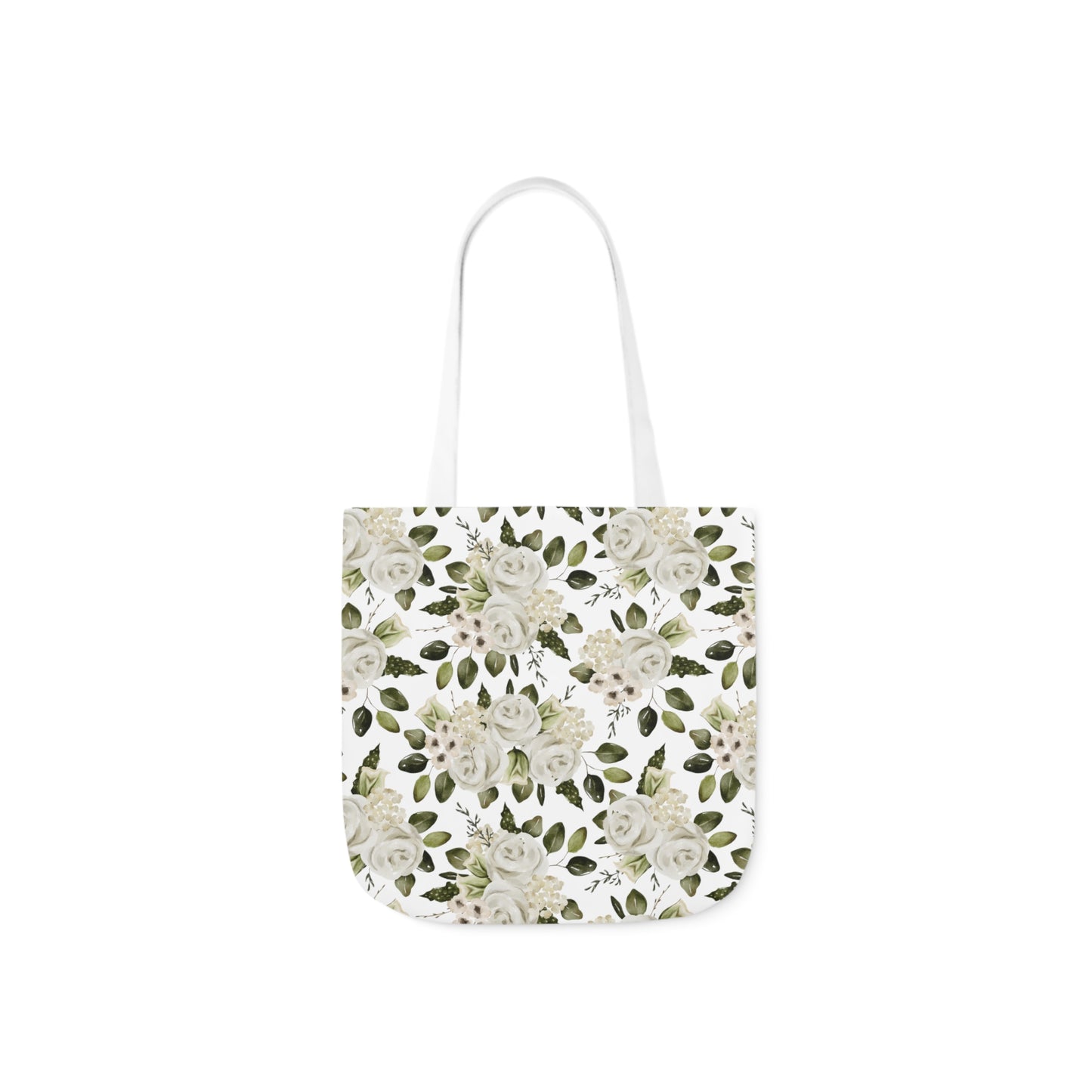 April Floral Canvas Tote Bag, 5-Color Straps