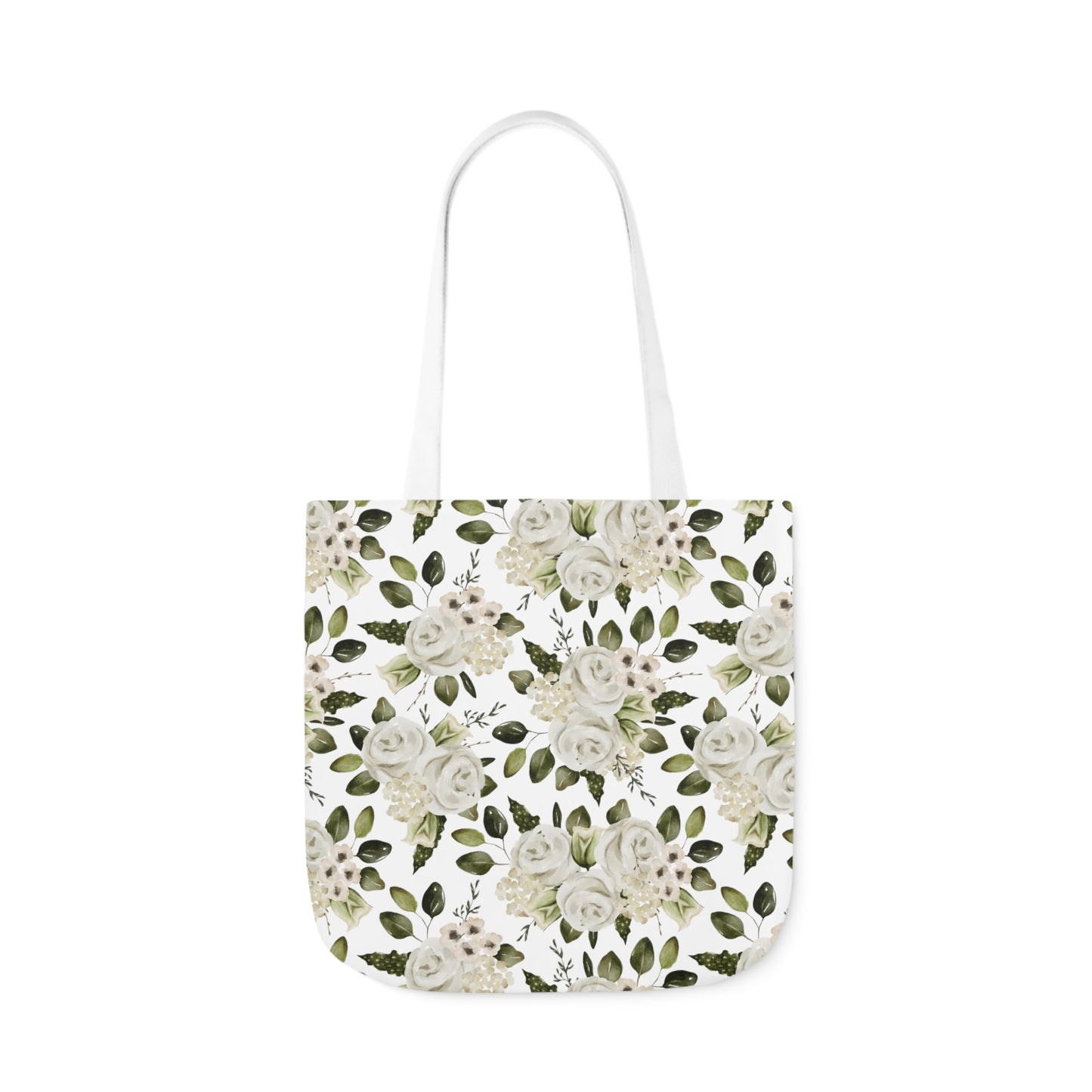 April Floral Canvas Tote Bag, 5-Color Straps