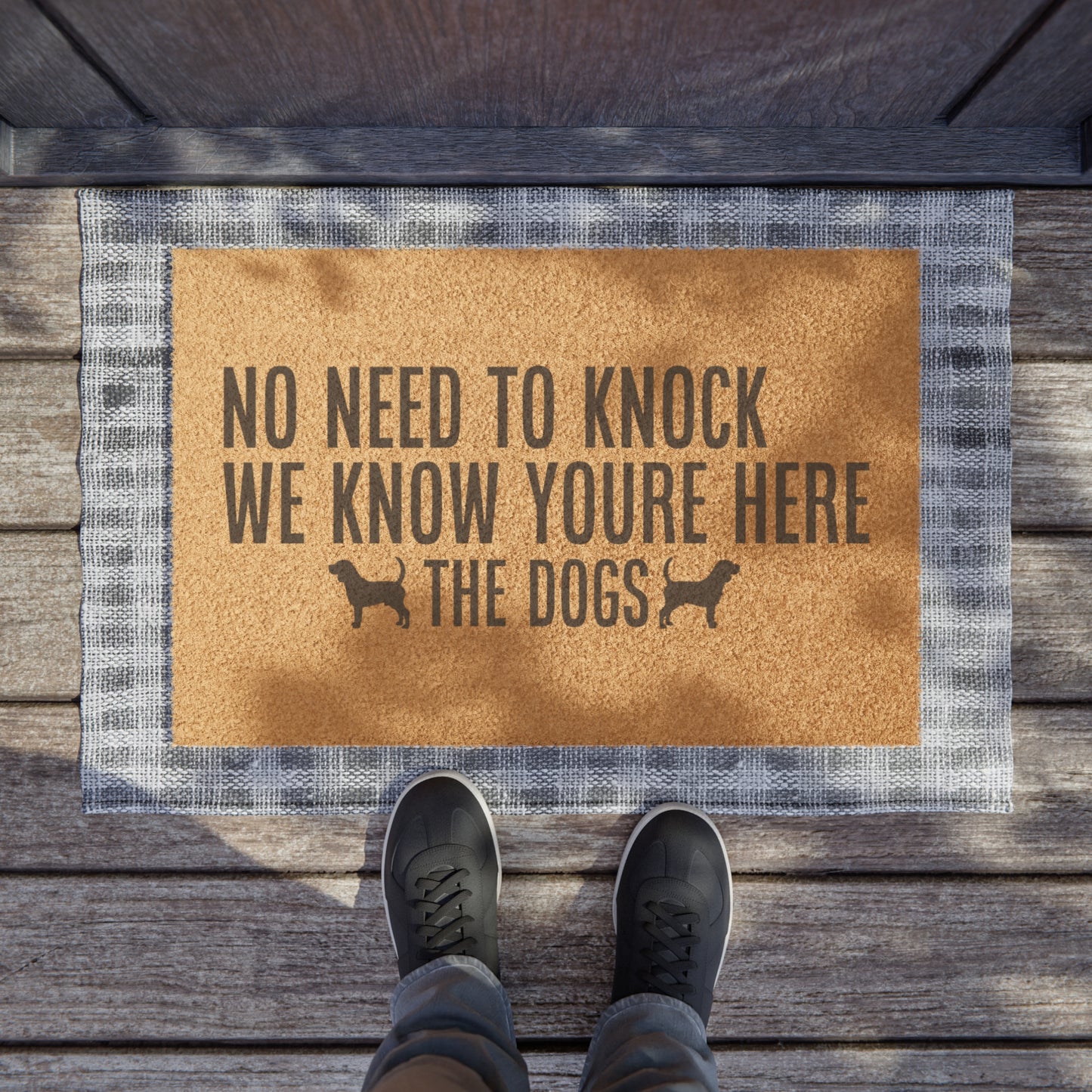 No Need To Knock Dogs Doormat