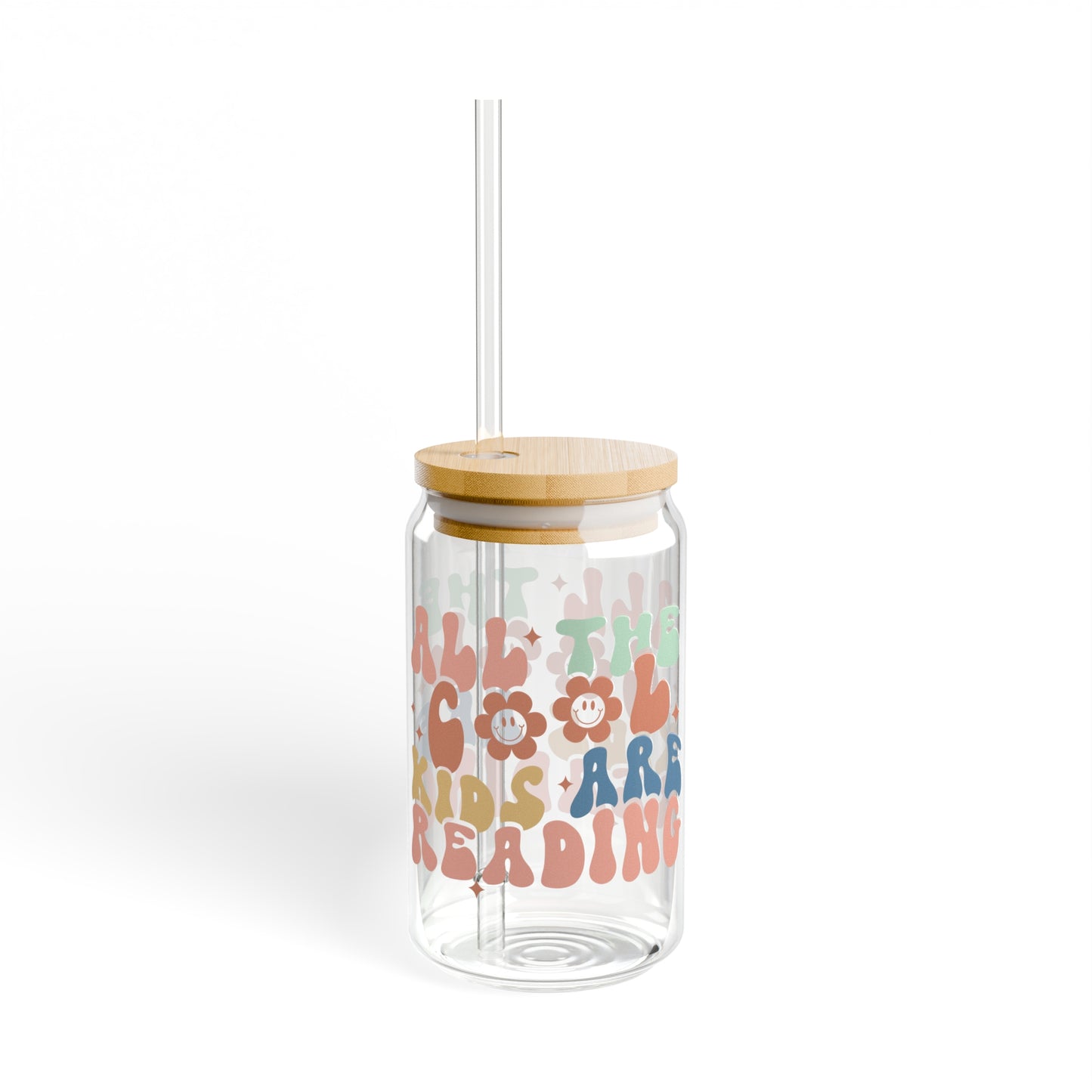 All The Cool Kids Are Reading Sipper Glass, 16oz