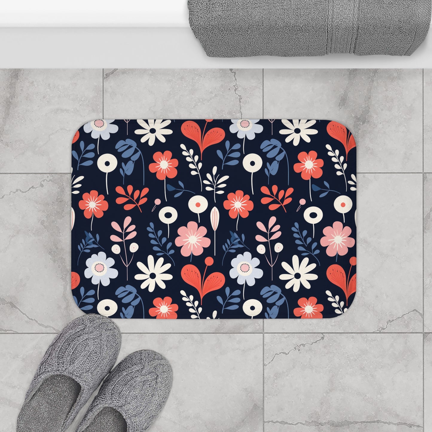 Dark Scandi Bath Mat