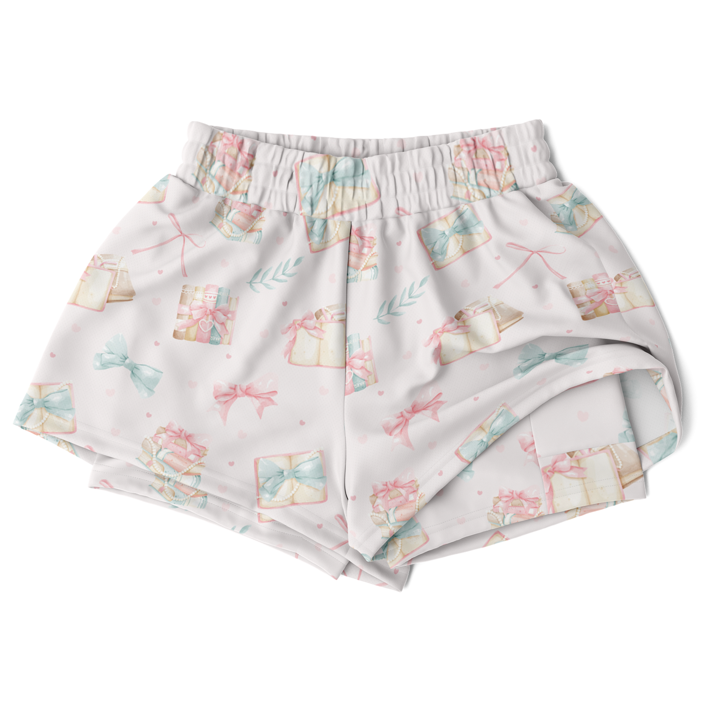 Pink Bow Books Women's 2-in-1 Shorts