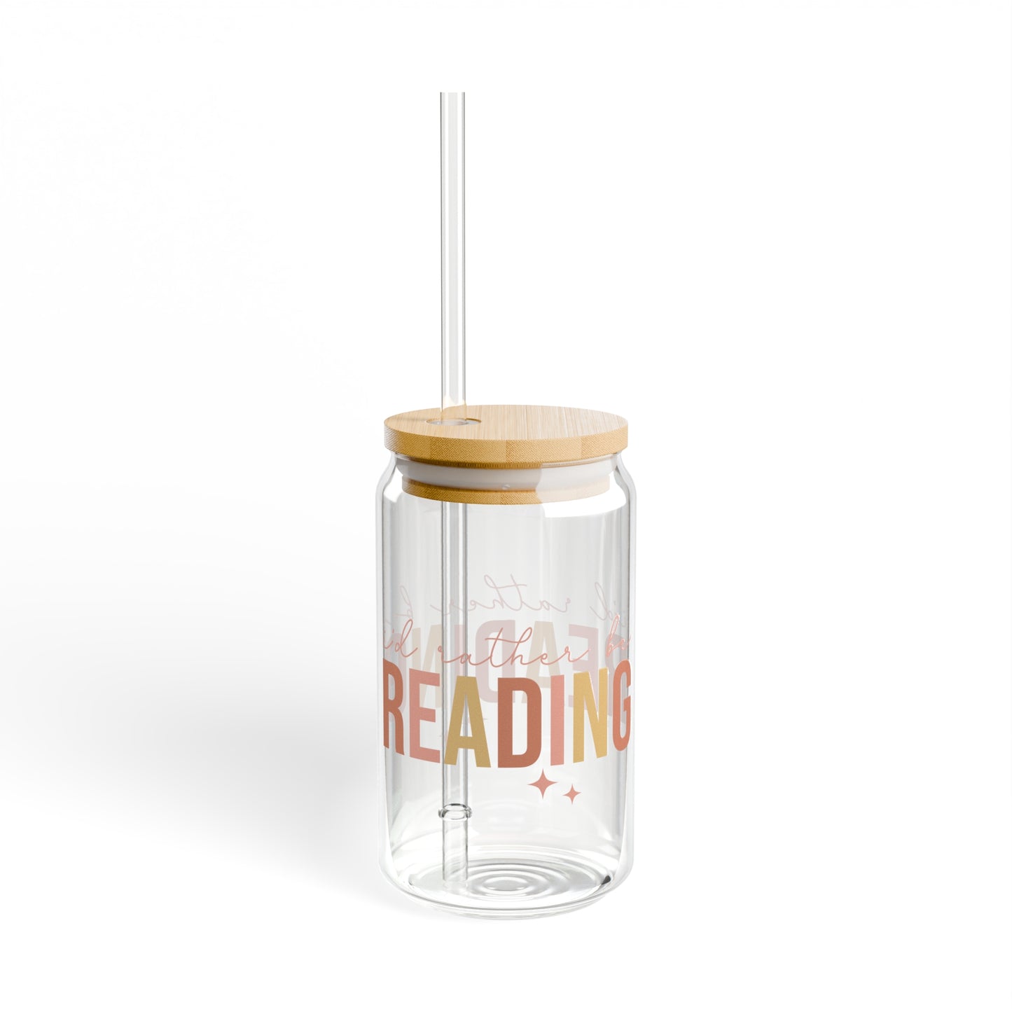 I'd Rather Be Reading Sipper Glass, 16oz