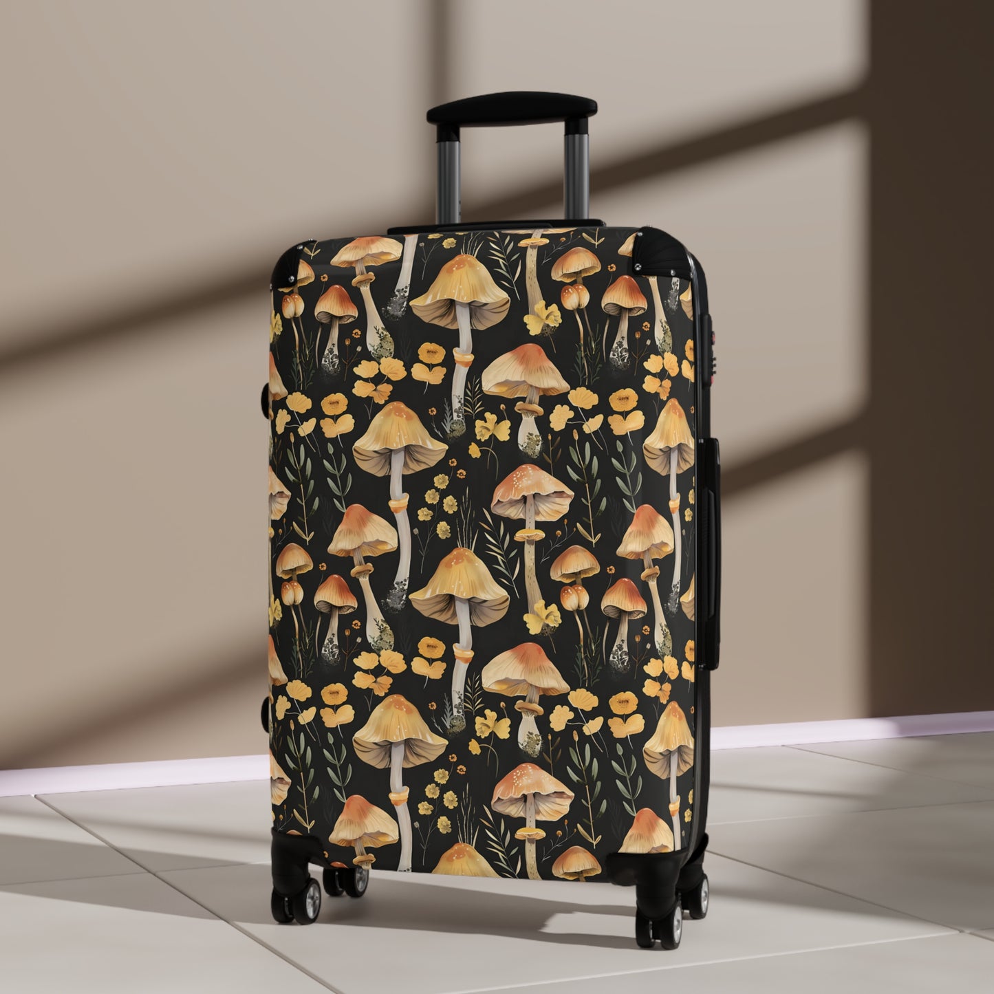 Yellow Mushroom Suitcase