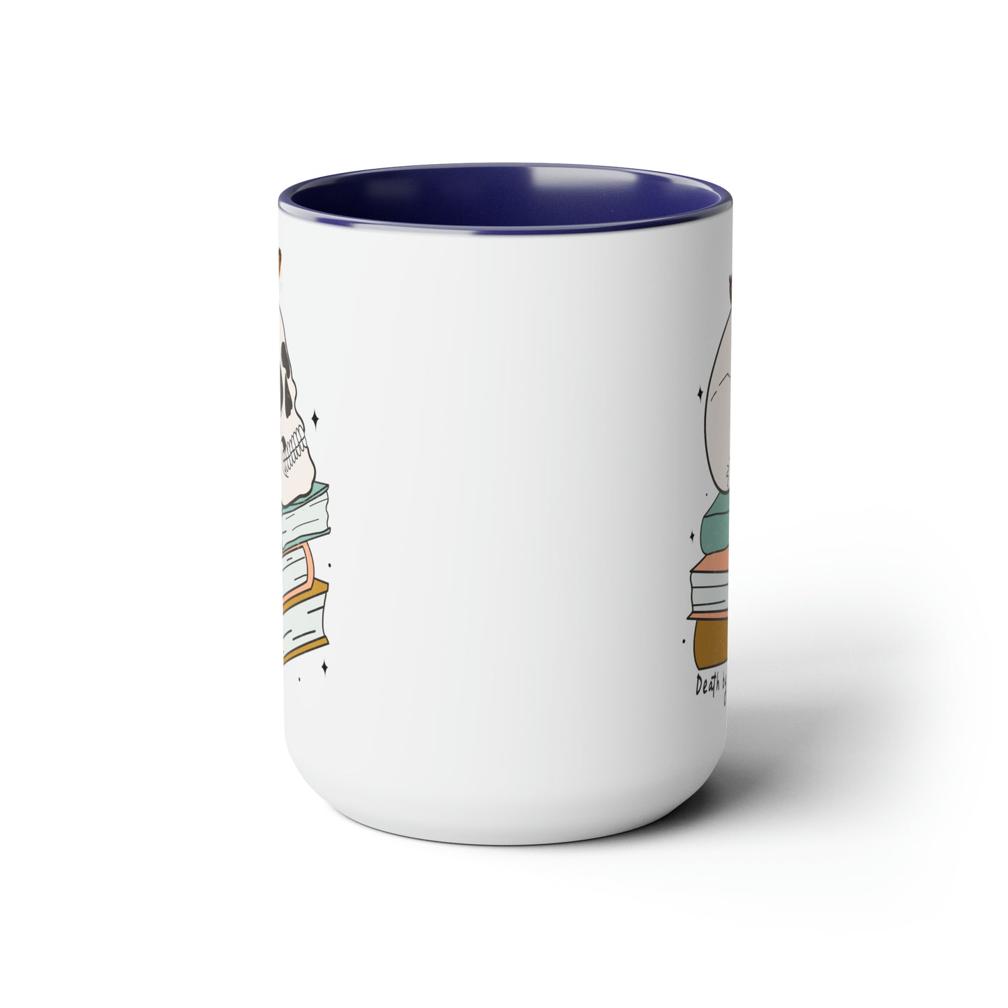 Death by TBR Two-Tone Coffee Mugs, 15oz