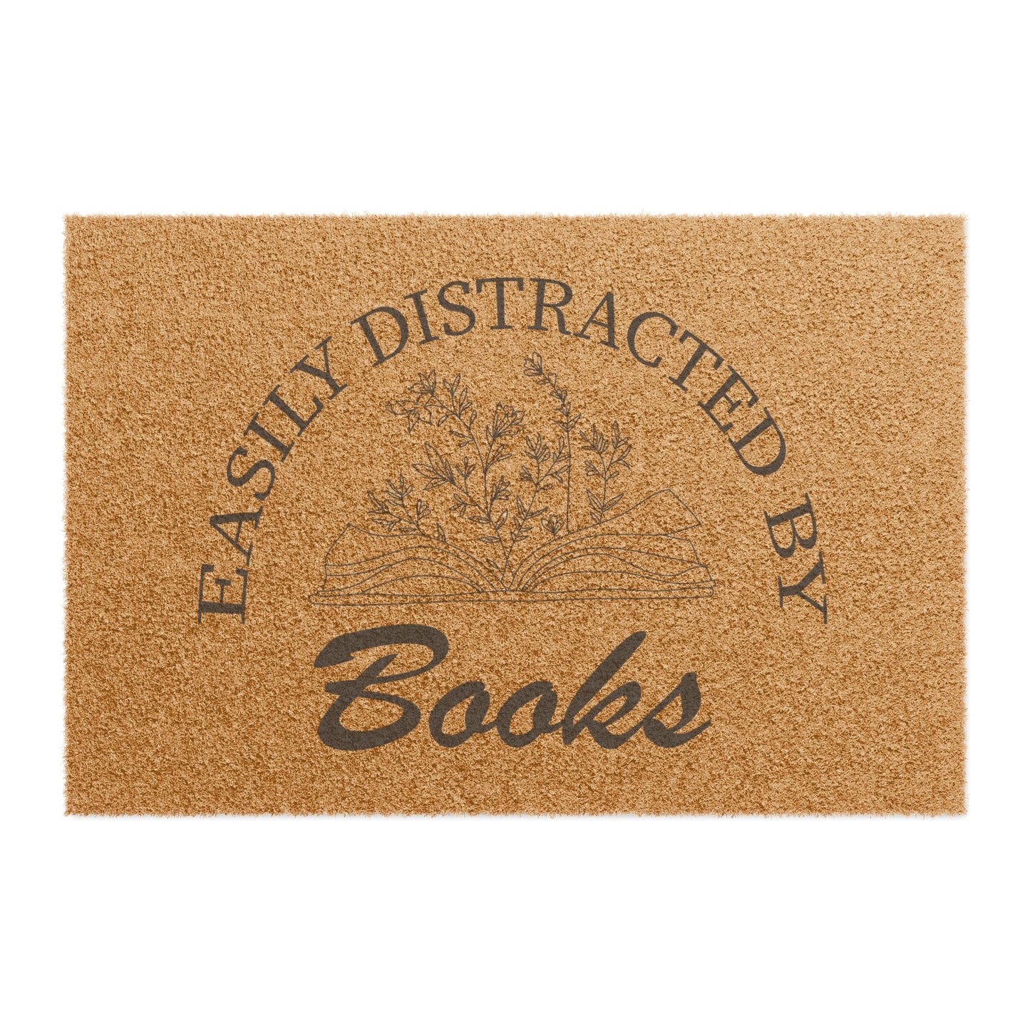 Easily Distracted By Books Doormat