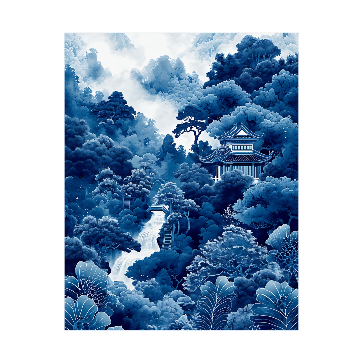 Blue Mountains 2 Matte Vertical Poster