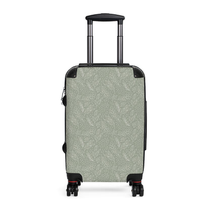 Green Floral Suitcase