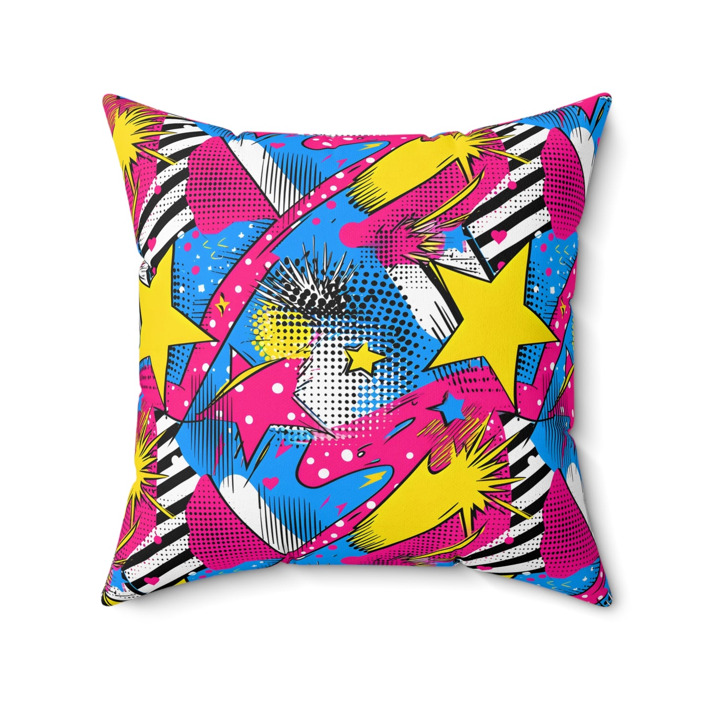 Star Pop Spun Polyester Square Pillow