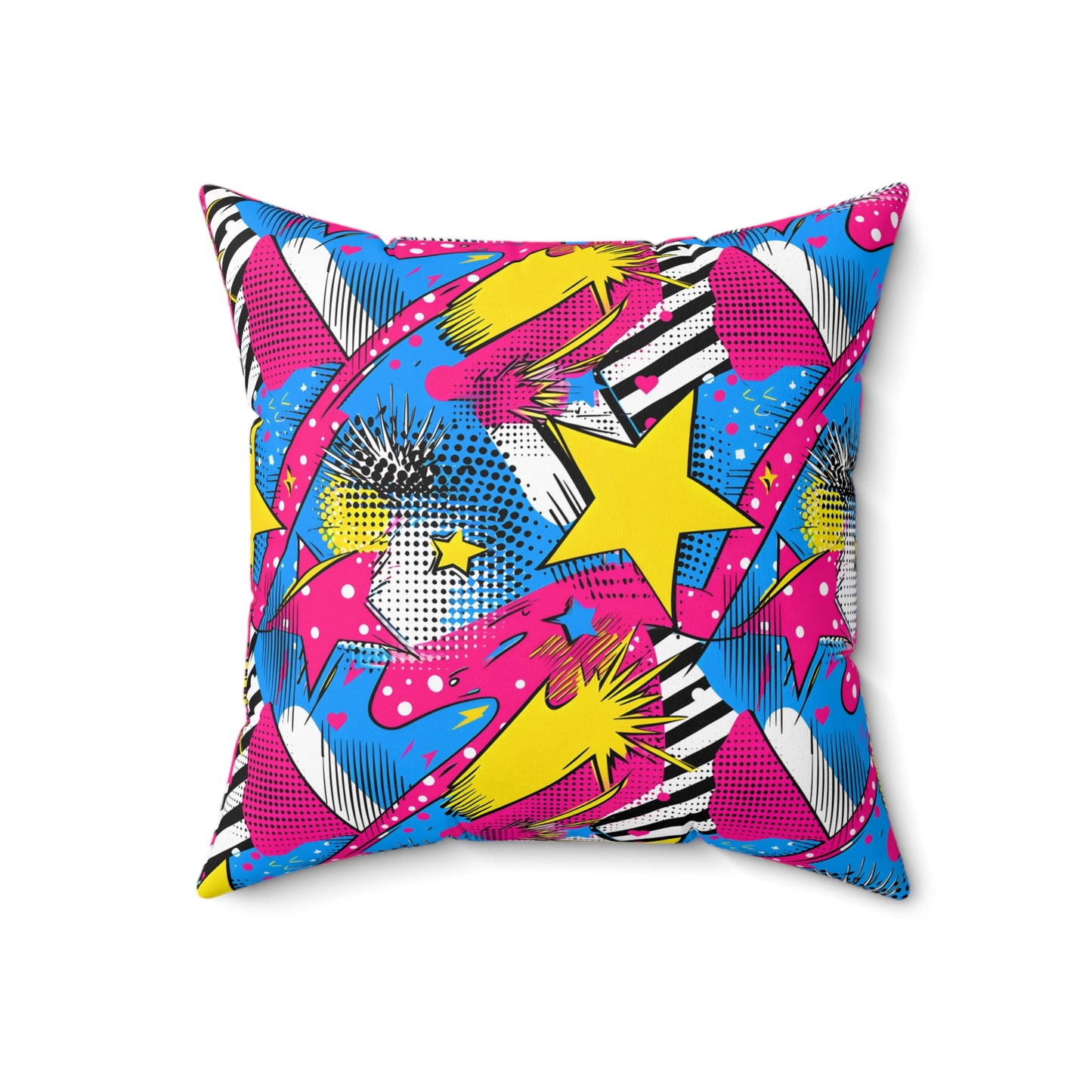 Star Pop Spun Polyester Square Pillow