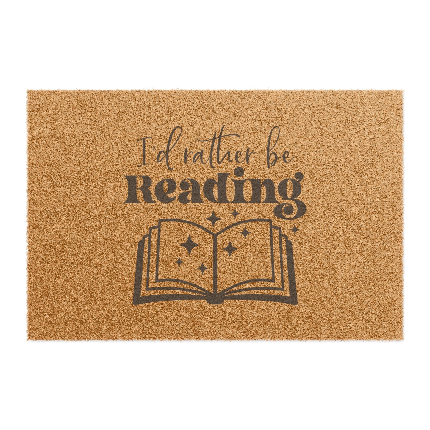 I'd Rather Be Reading Book Doormat