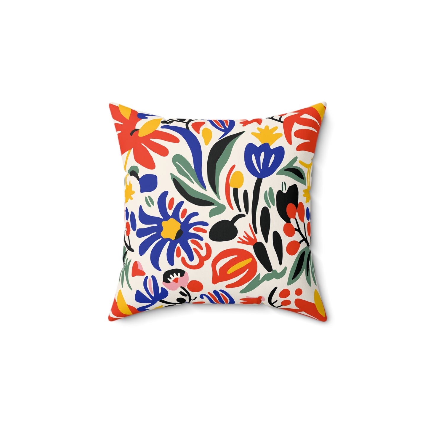 Matisse Inspired Faux Suede Square Pillow