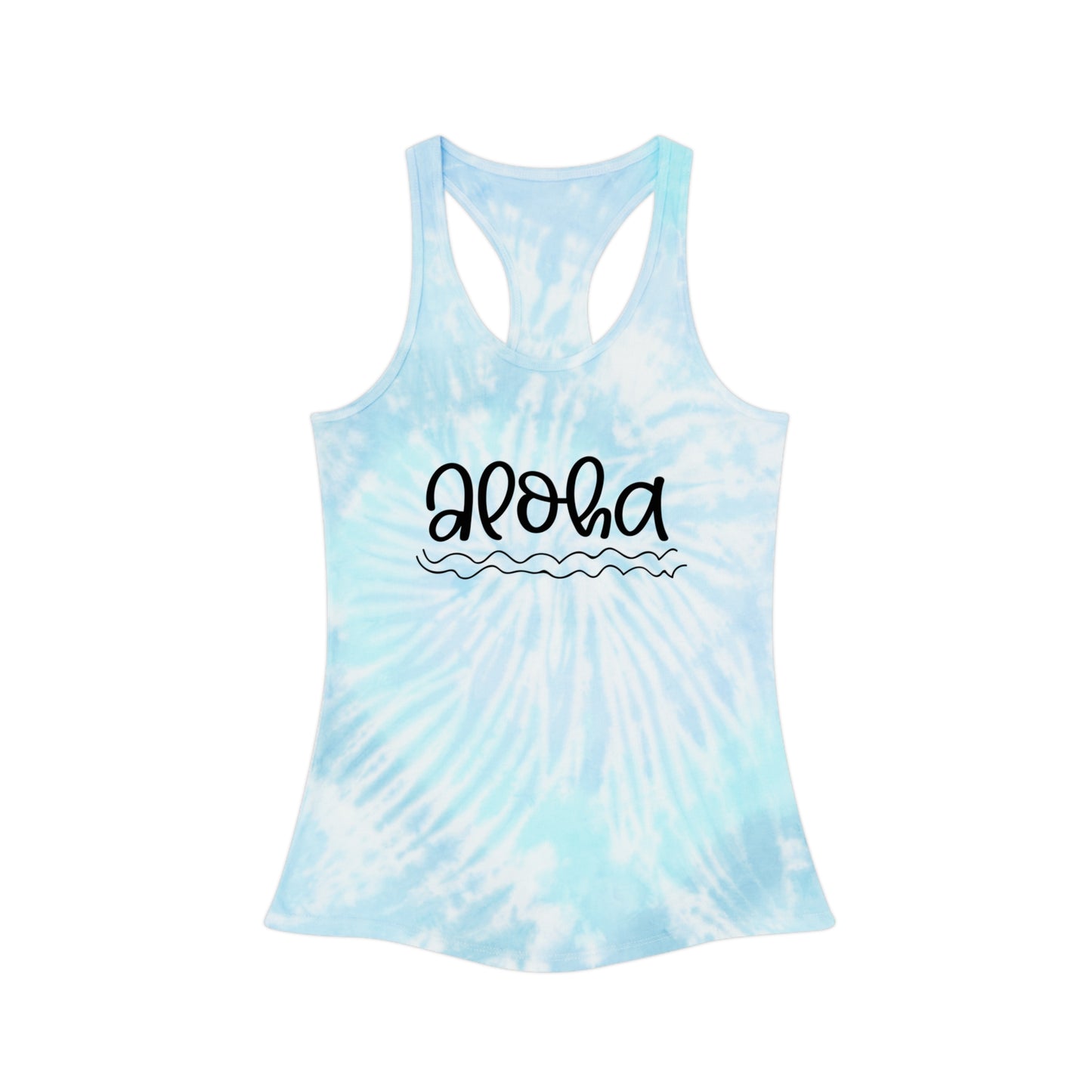 Aloha Tie Dye Racerback Tank Top