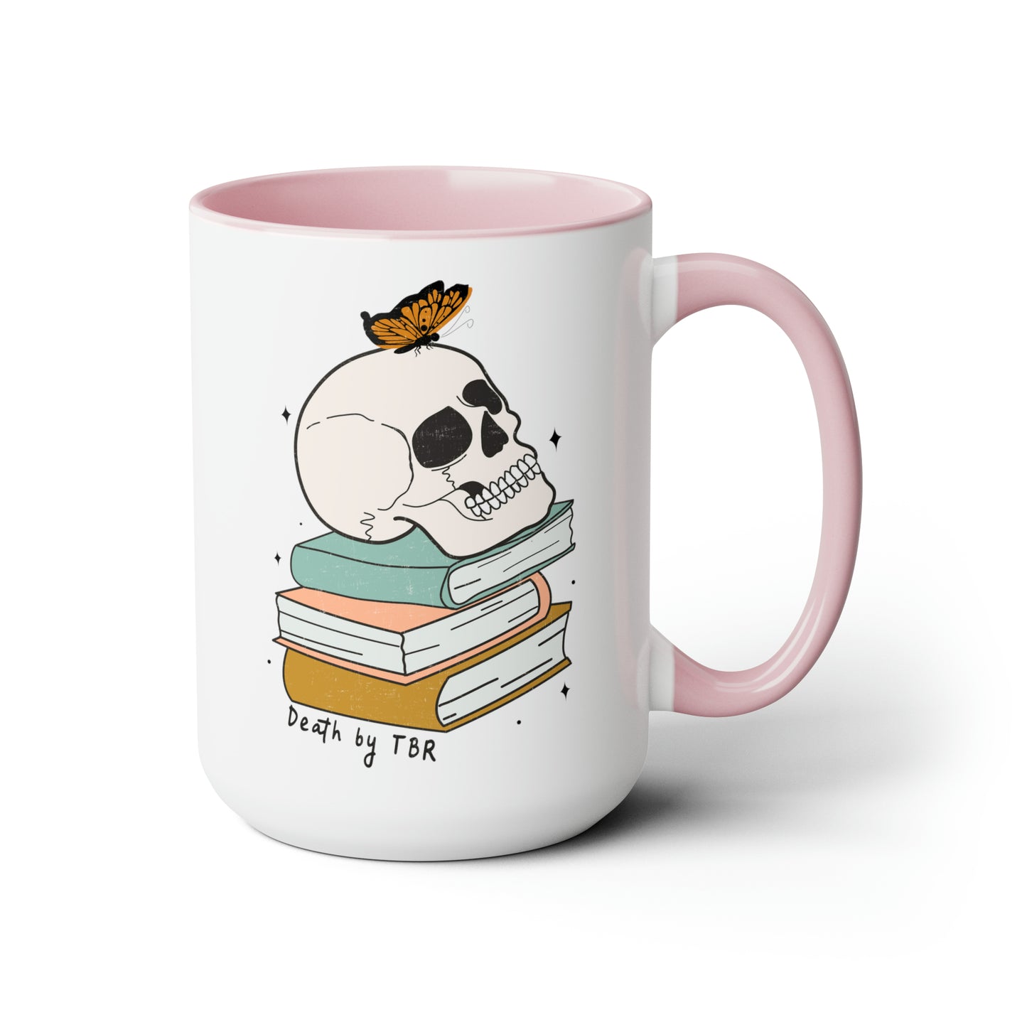 Death by TBR Two-Tone Coffee Mugs, 15oz