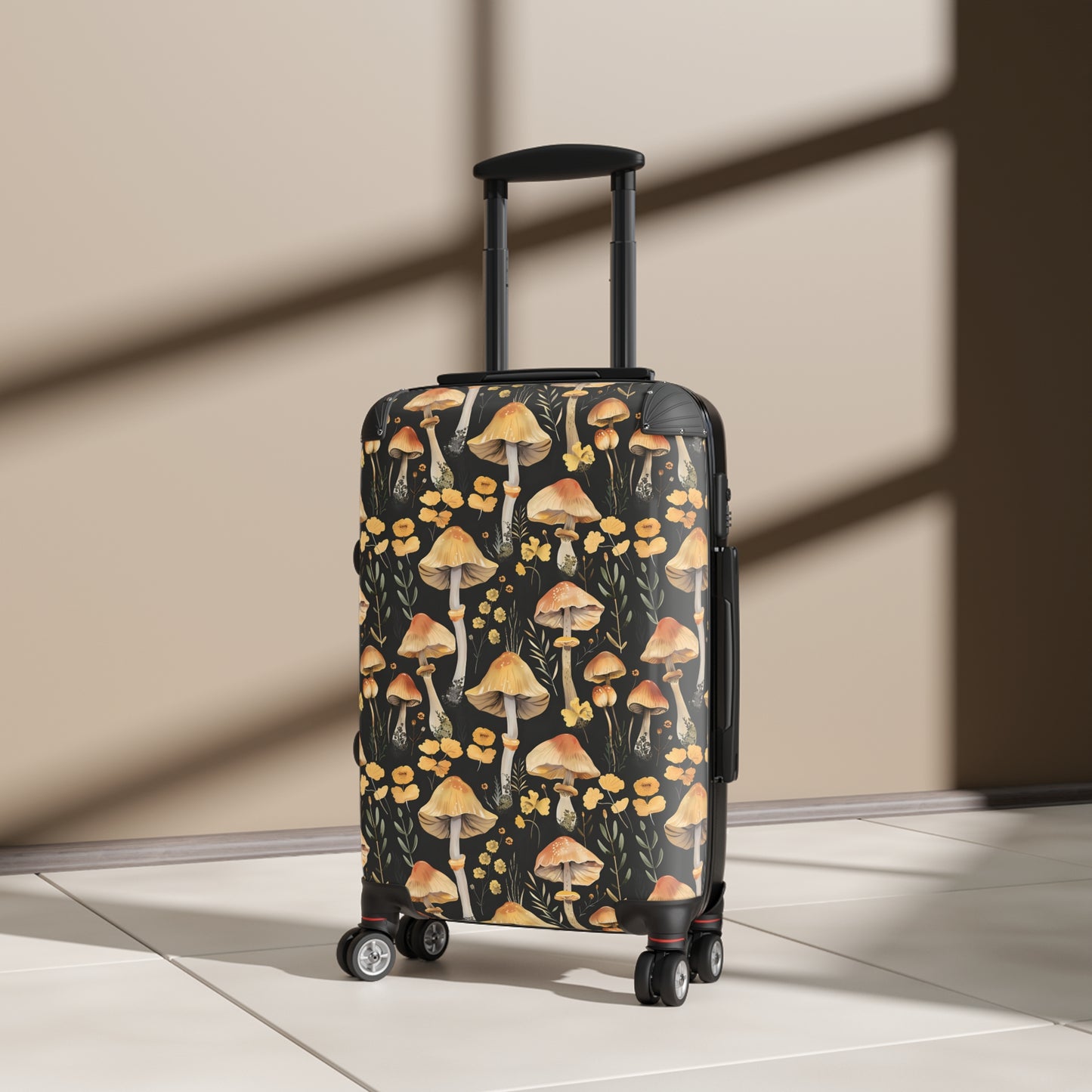 Yellow Mushroom Suitcase