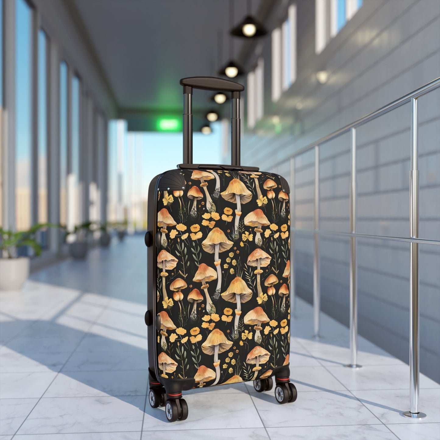 Yellow Mushroom Suitcase