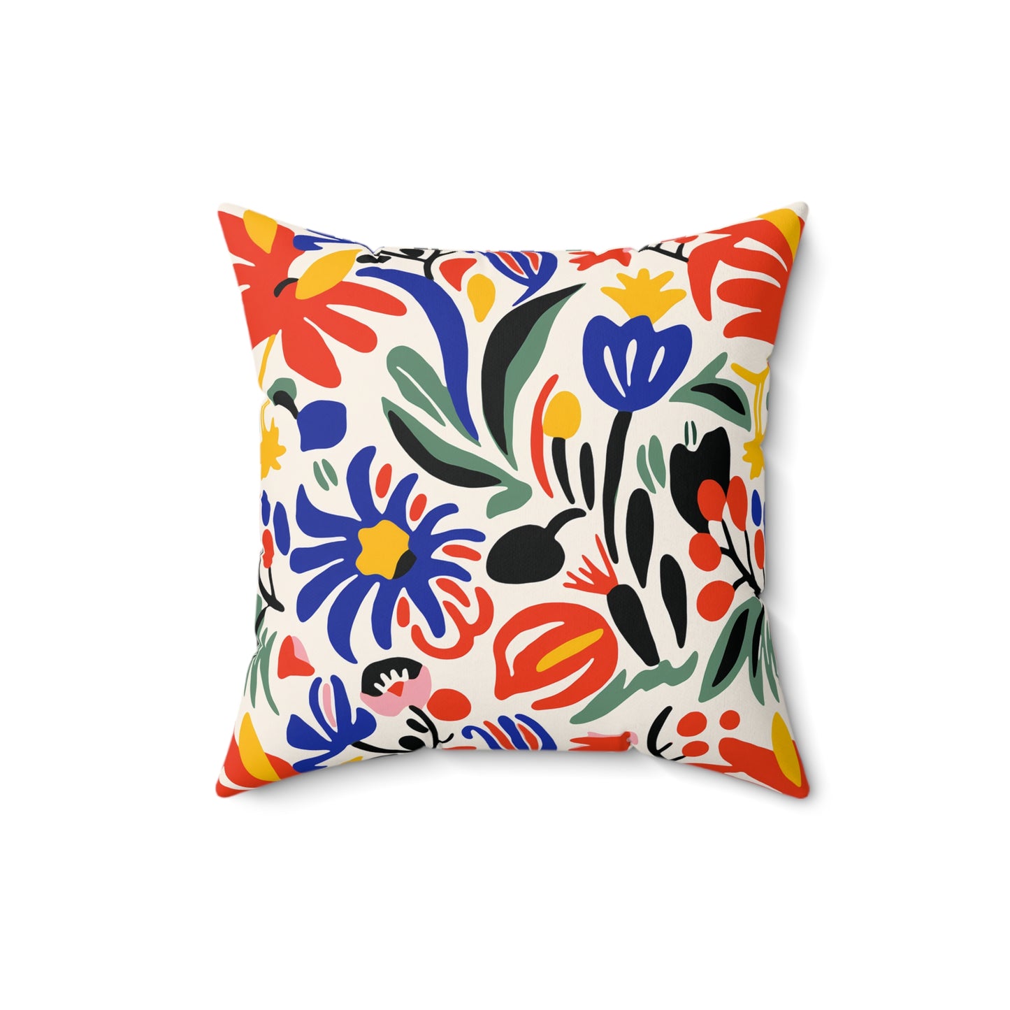 Matisse Inspired Faux Suede Square Pillow