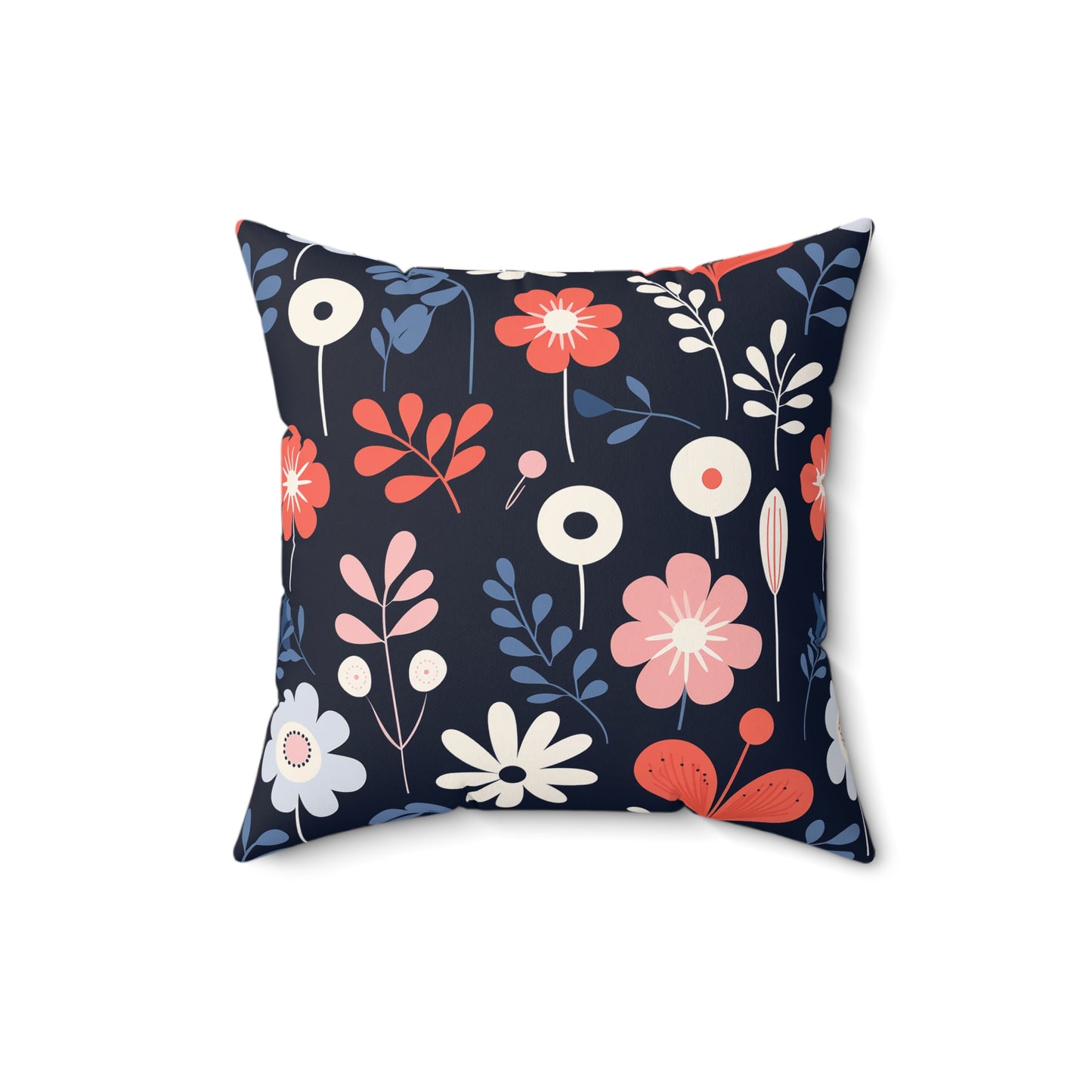 Dark Scandi Faux Suede Square Pillow