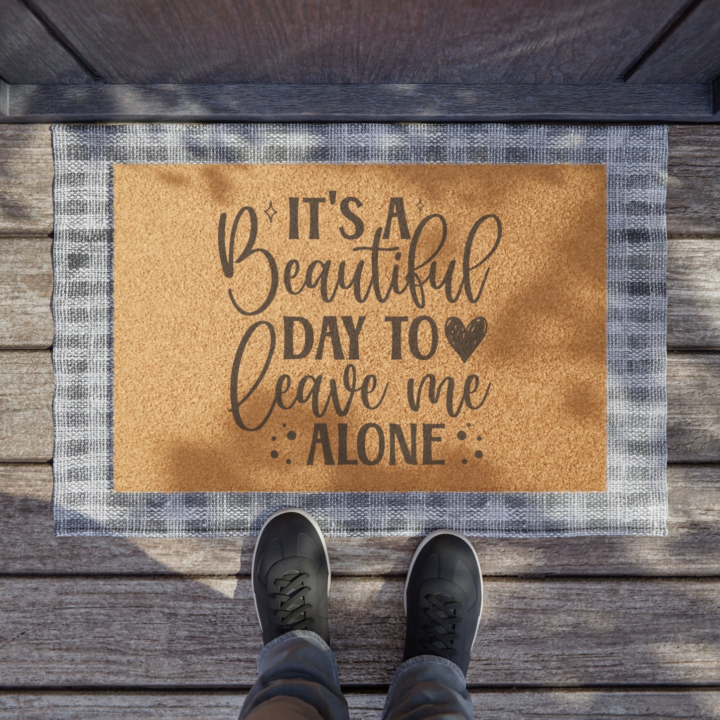 It's A Beautiful Day To Leave Me Alone Doormat