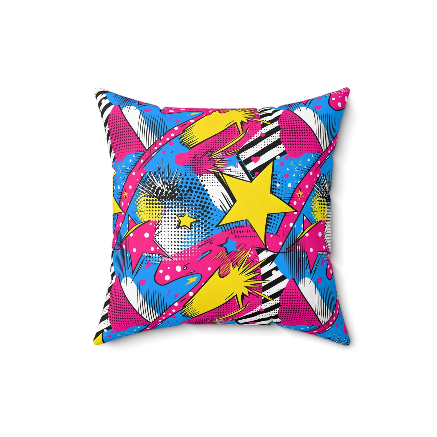 Star Pop Spun Polyester Square Pillow