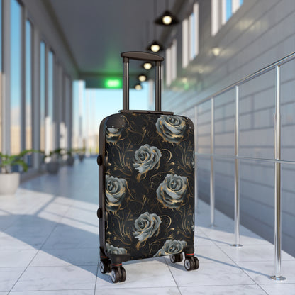 Black Blue Rose Suitcase