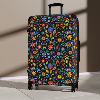 Mexican Floral Suitcase