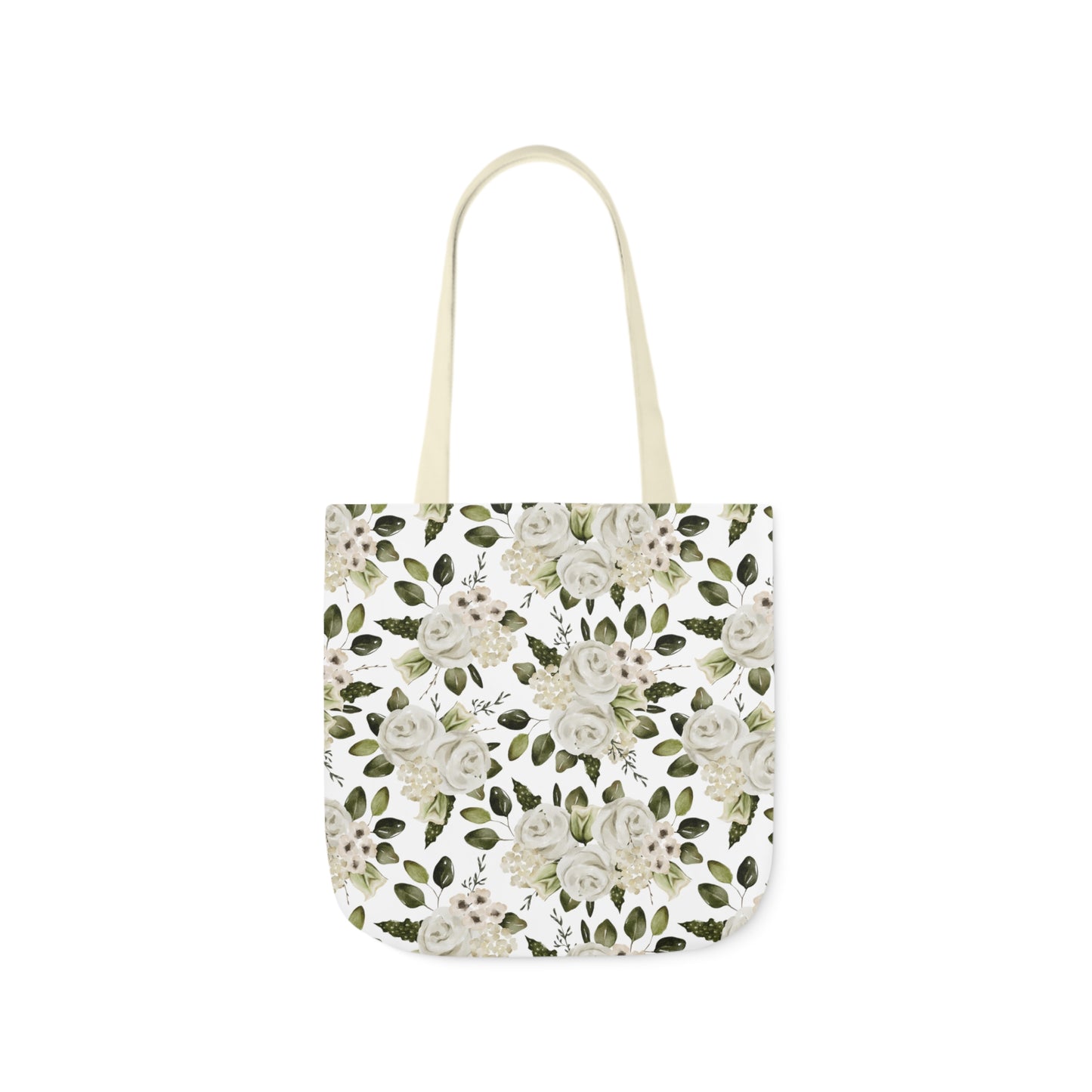 April Floral Canvas Tote Bag, 5-Color Straps