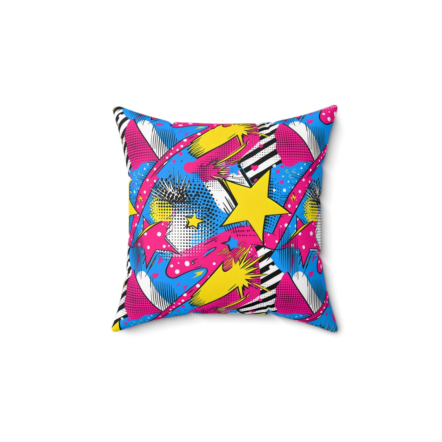 Star Pop Spun Polyester Square Pillow