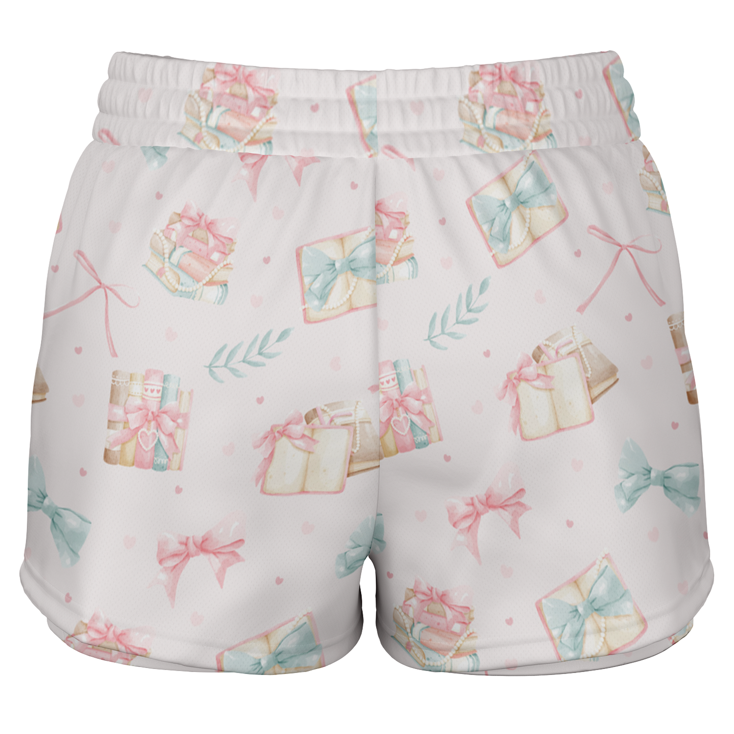 Pink Bow Books Women's 2-in-1 Shorts