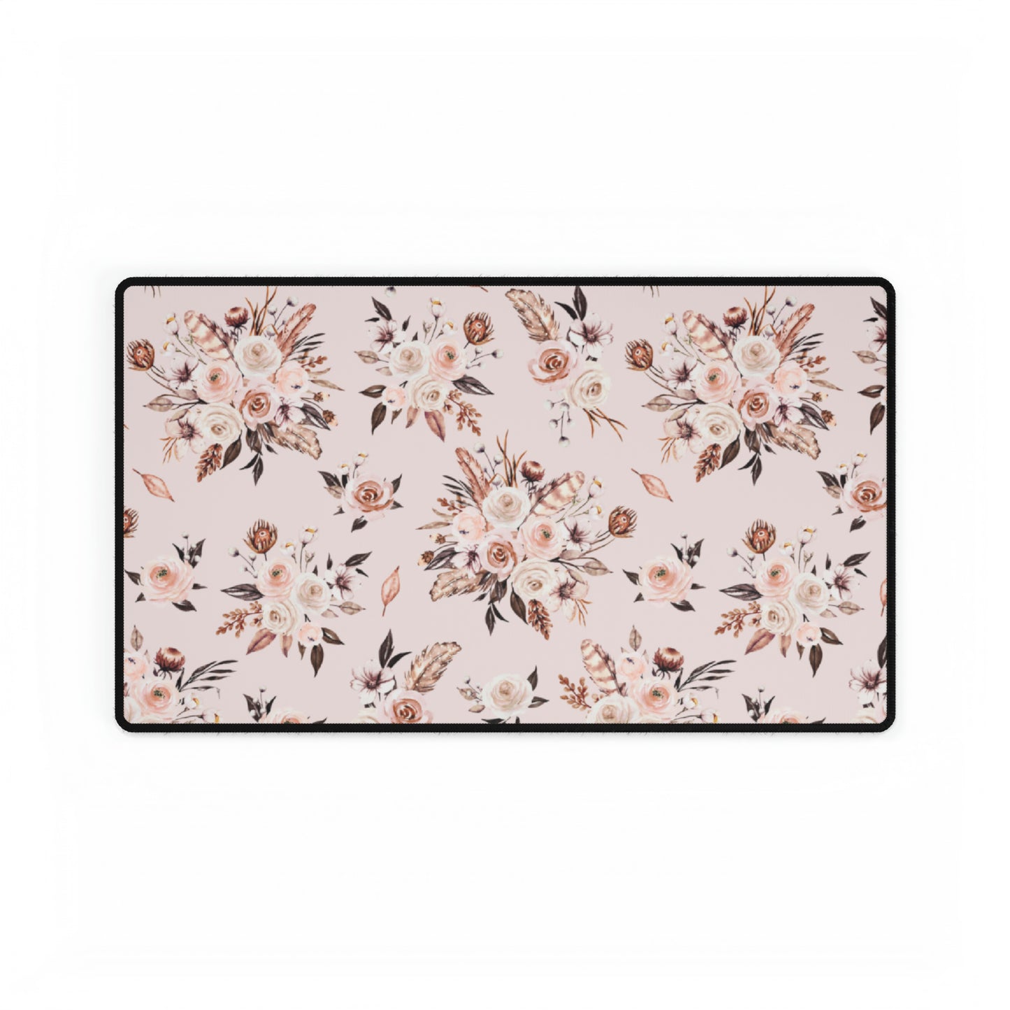 Pink Floral Desk Mat