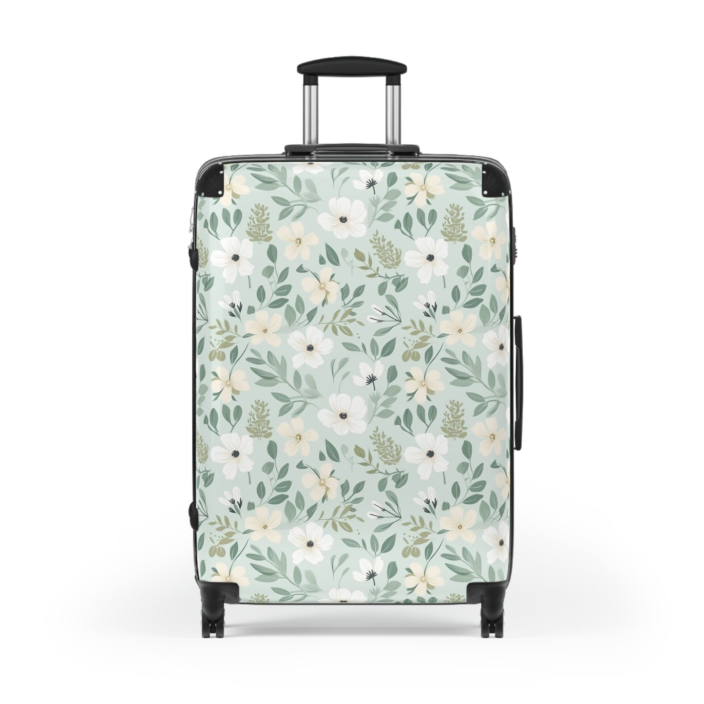 Sage Floral Suitcase