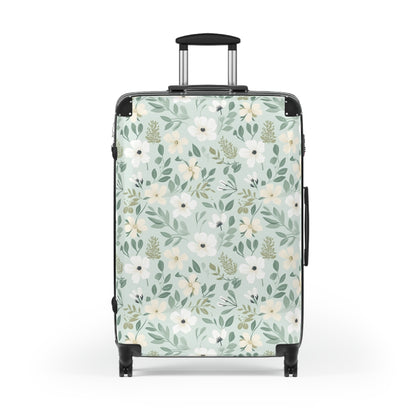 Sage Floral Suitcase