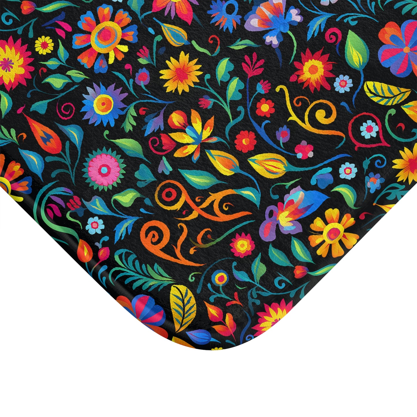 Mexican Floral Bath Mat