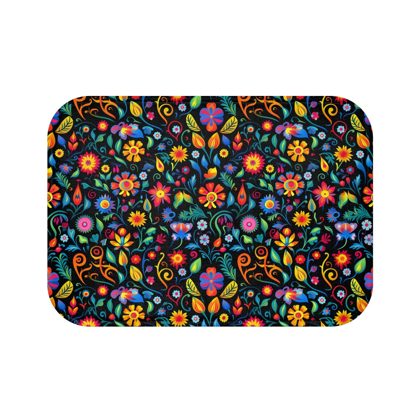 Mexican Floral Bath Mat