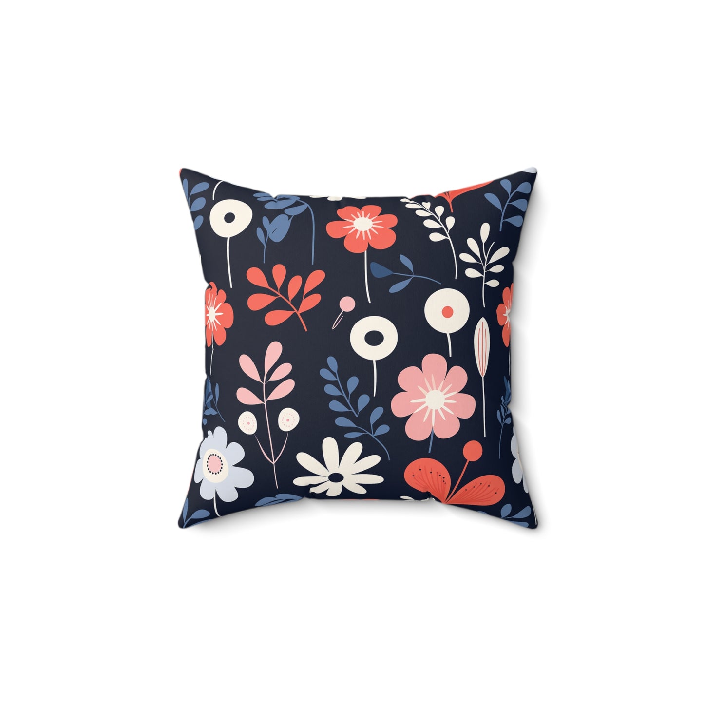 Dark Scandi Faux Suede Square Pillow