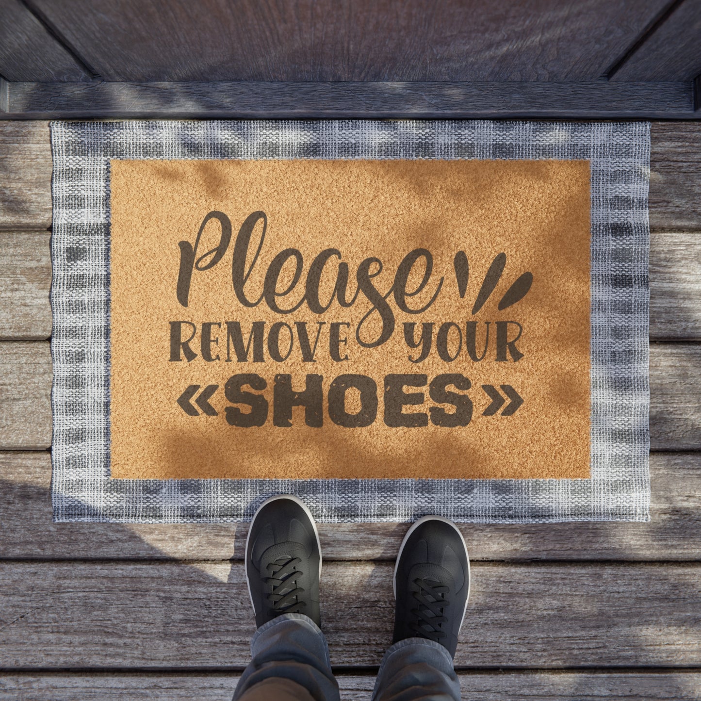 Please Remove Your Shoes Doormat