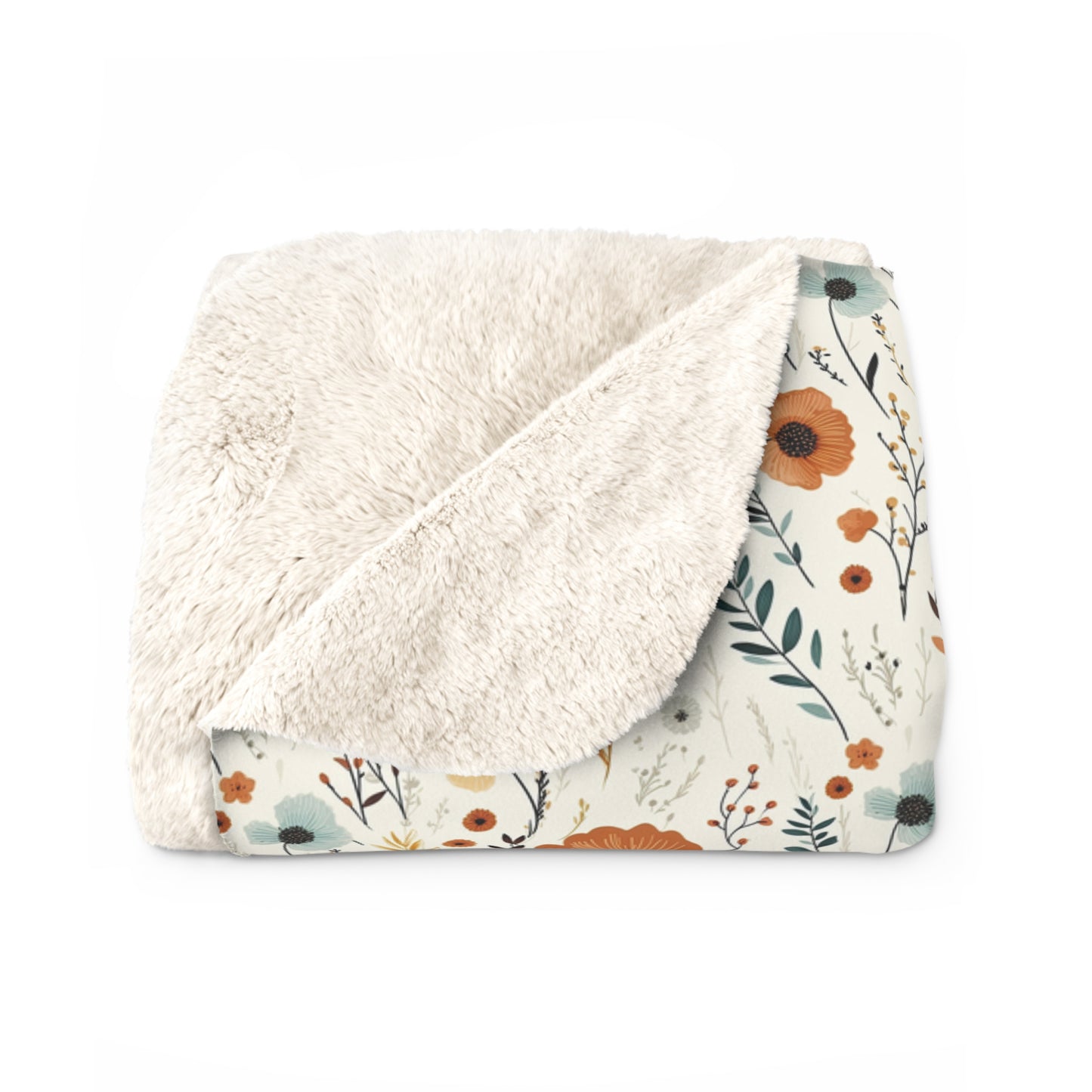 Floral Sassy Its A Beautiful Day to Leave Me Alone Sherpa Fleece Blanket