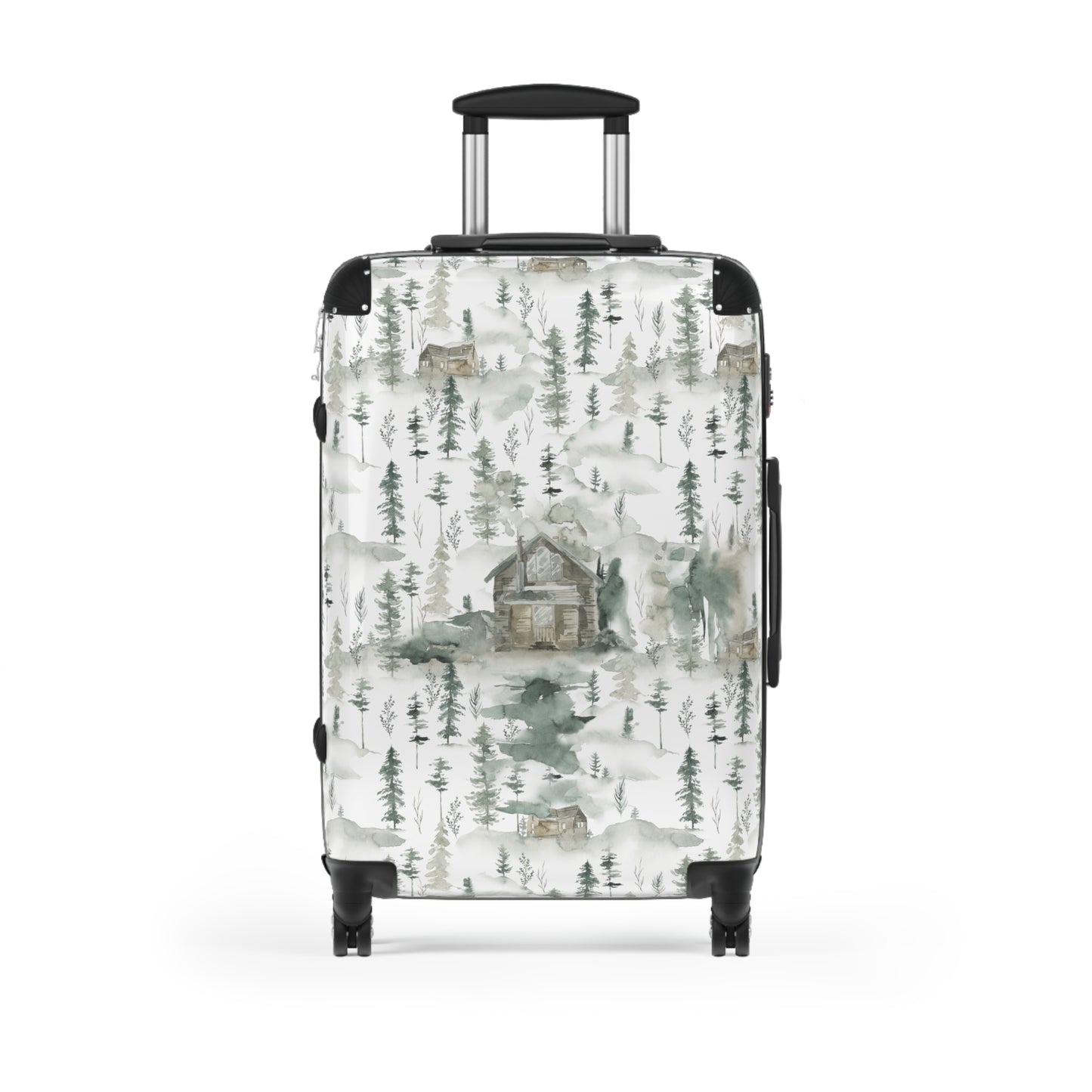 Green Woodland Mountain Suitcase