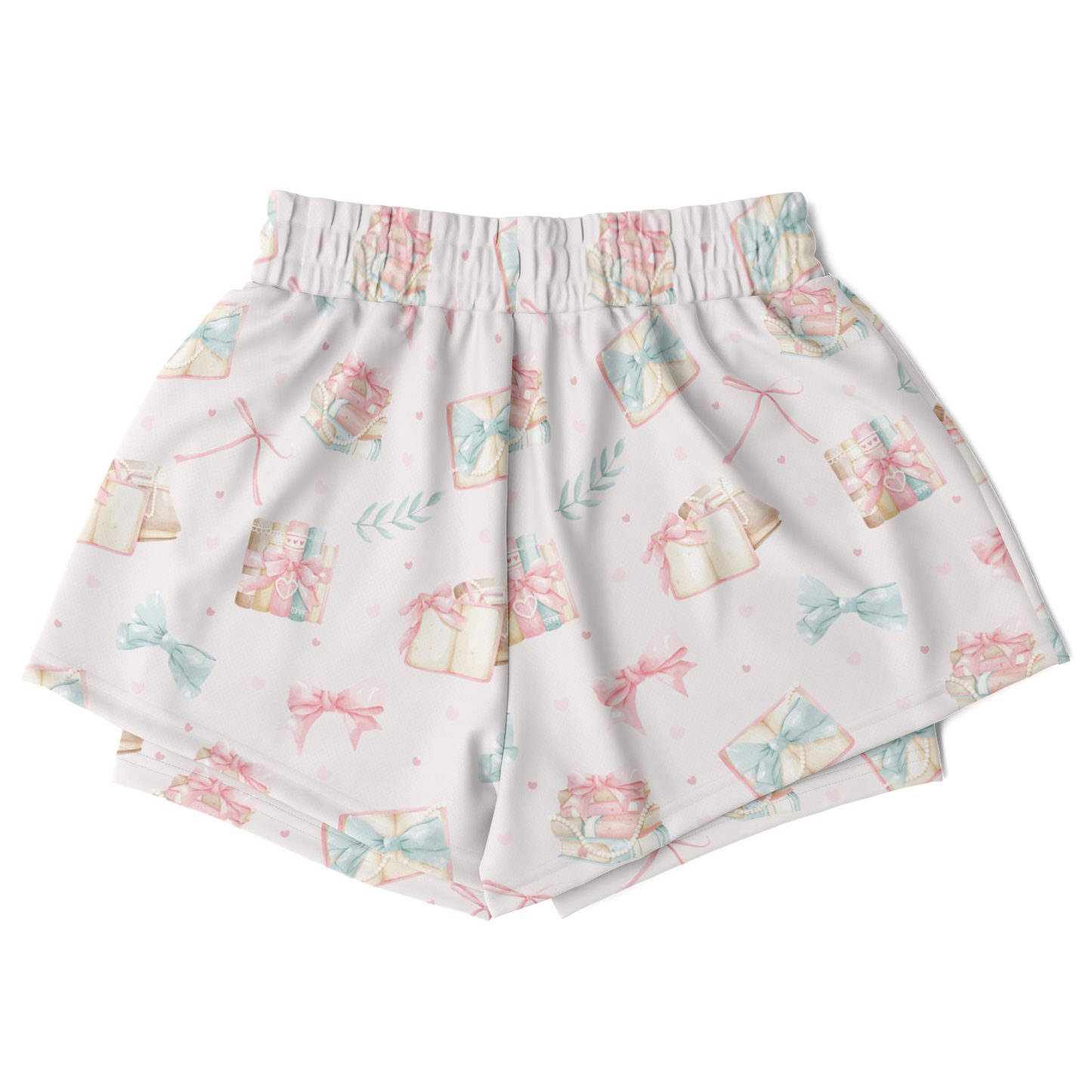 Pink Bow Books Women's 2-in-1 Shorts