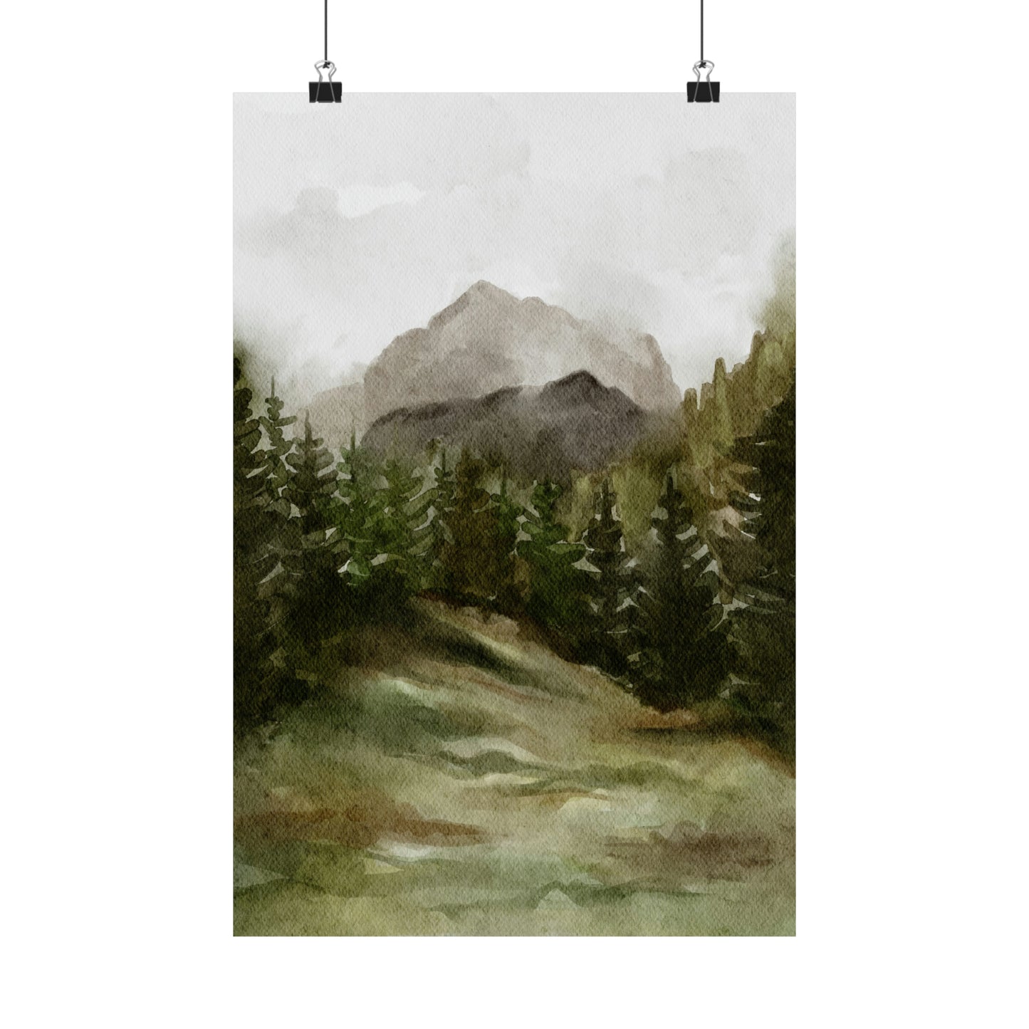 April Landscape Matte Vertical Poster