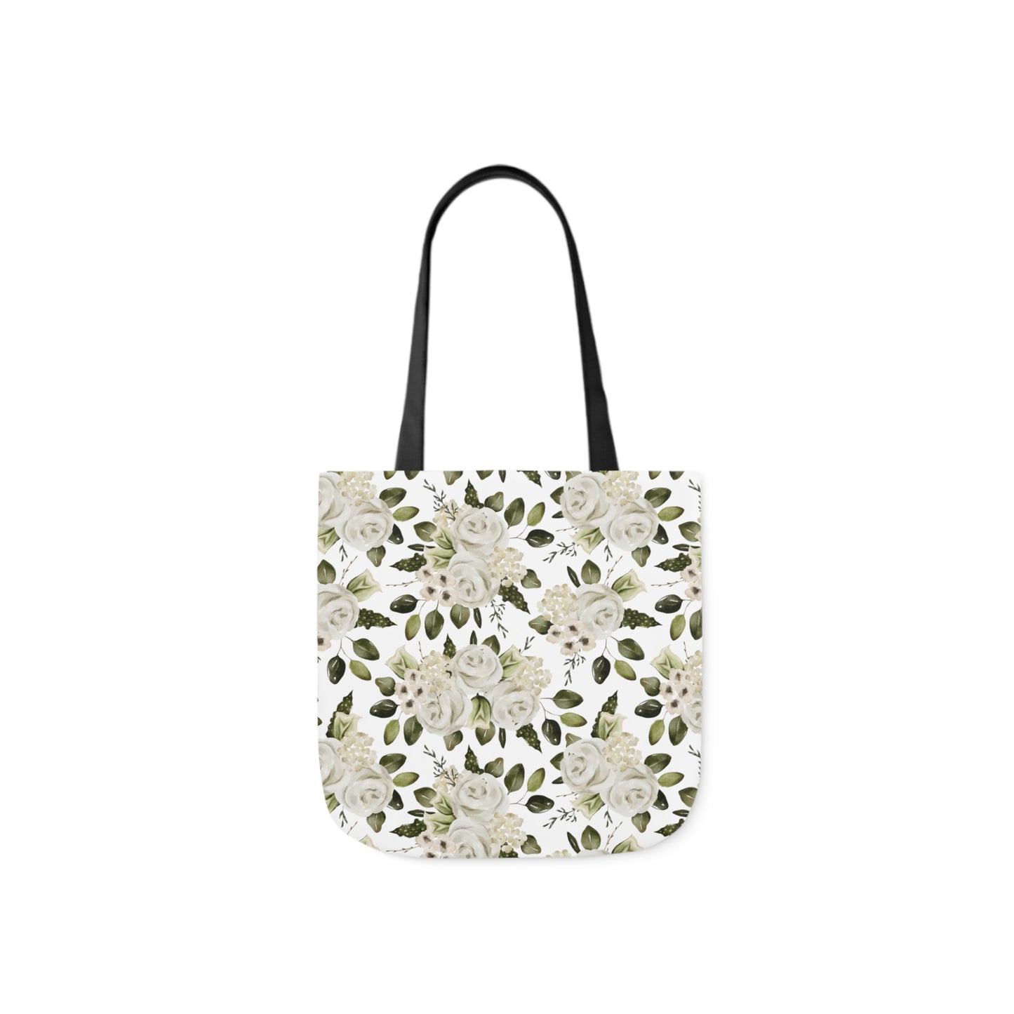 April Floral Canvas Tote Bag, 5-Color Straps