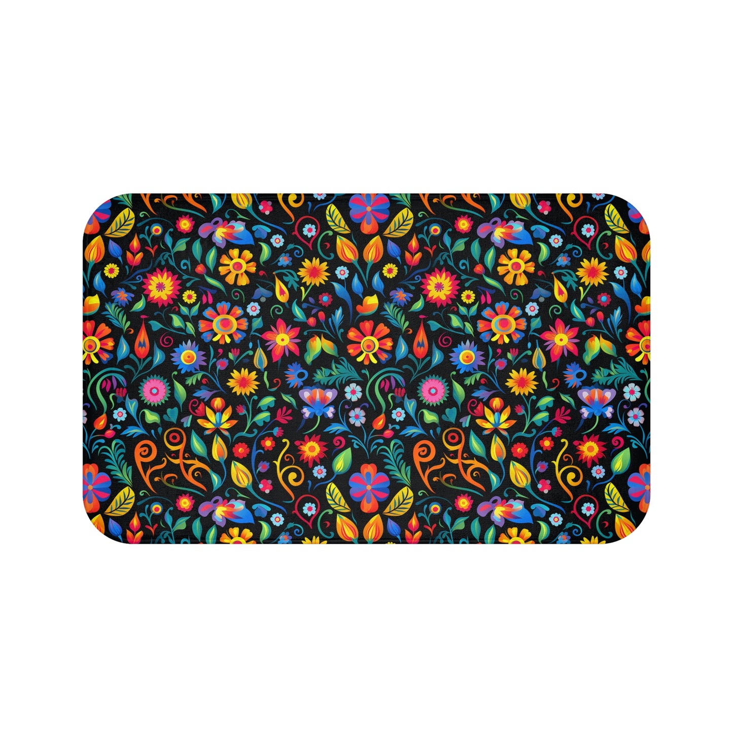 Mexican Floral Bath Mat