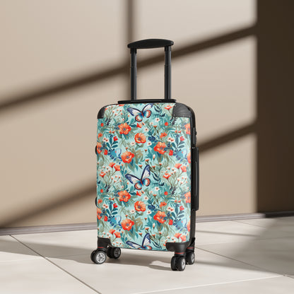 Butterfly Floral Suitcase