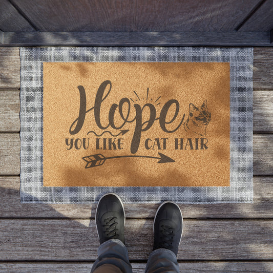 Hopy You Like Cat Hair Doormat