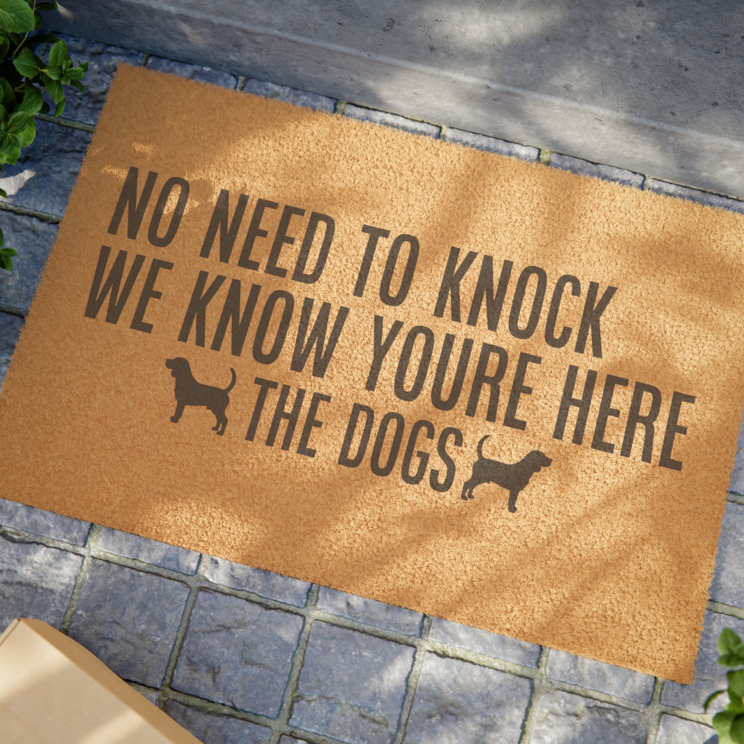 No Need To Knock Dogs Doormat