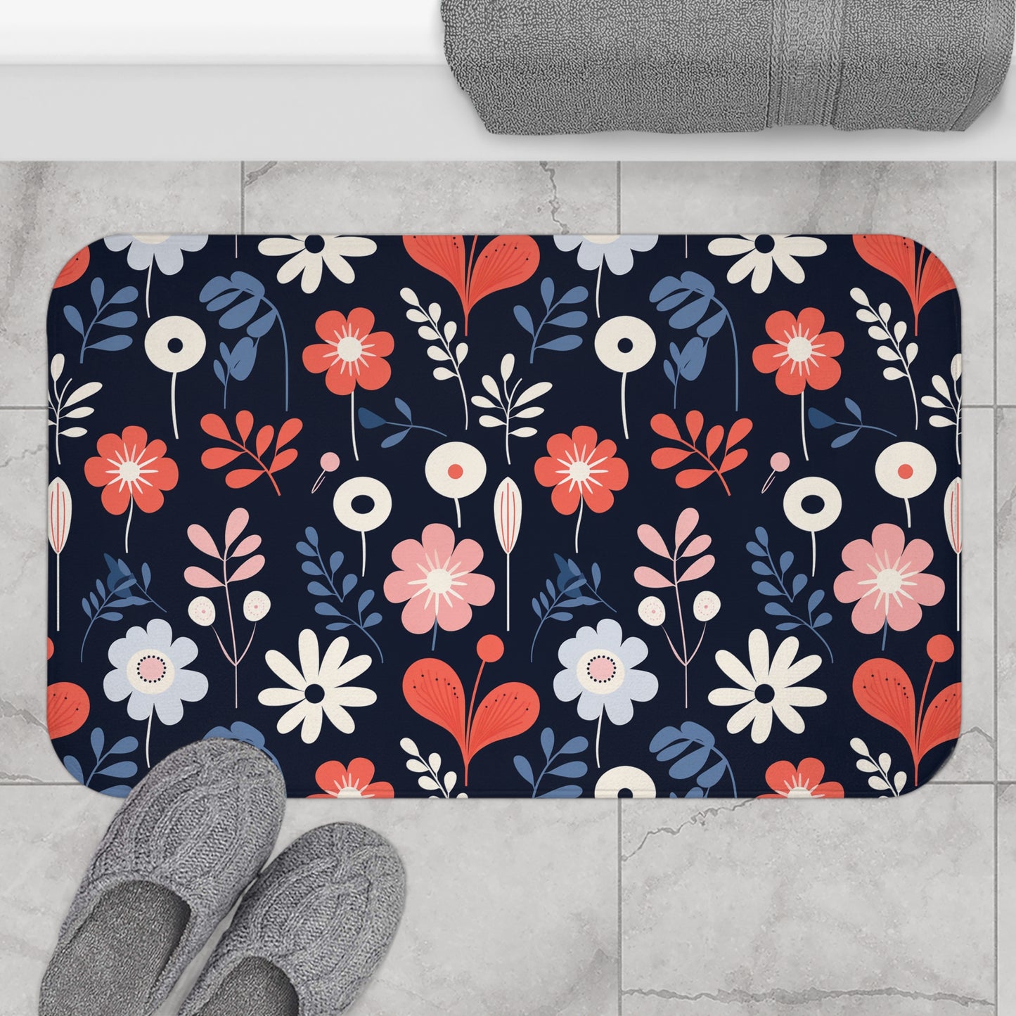 Dark Scandi Bath Mat