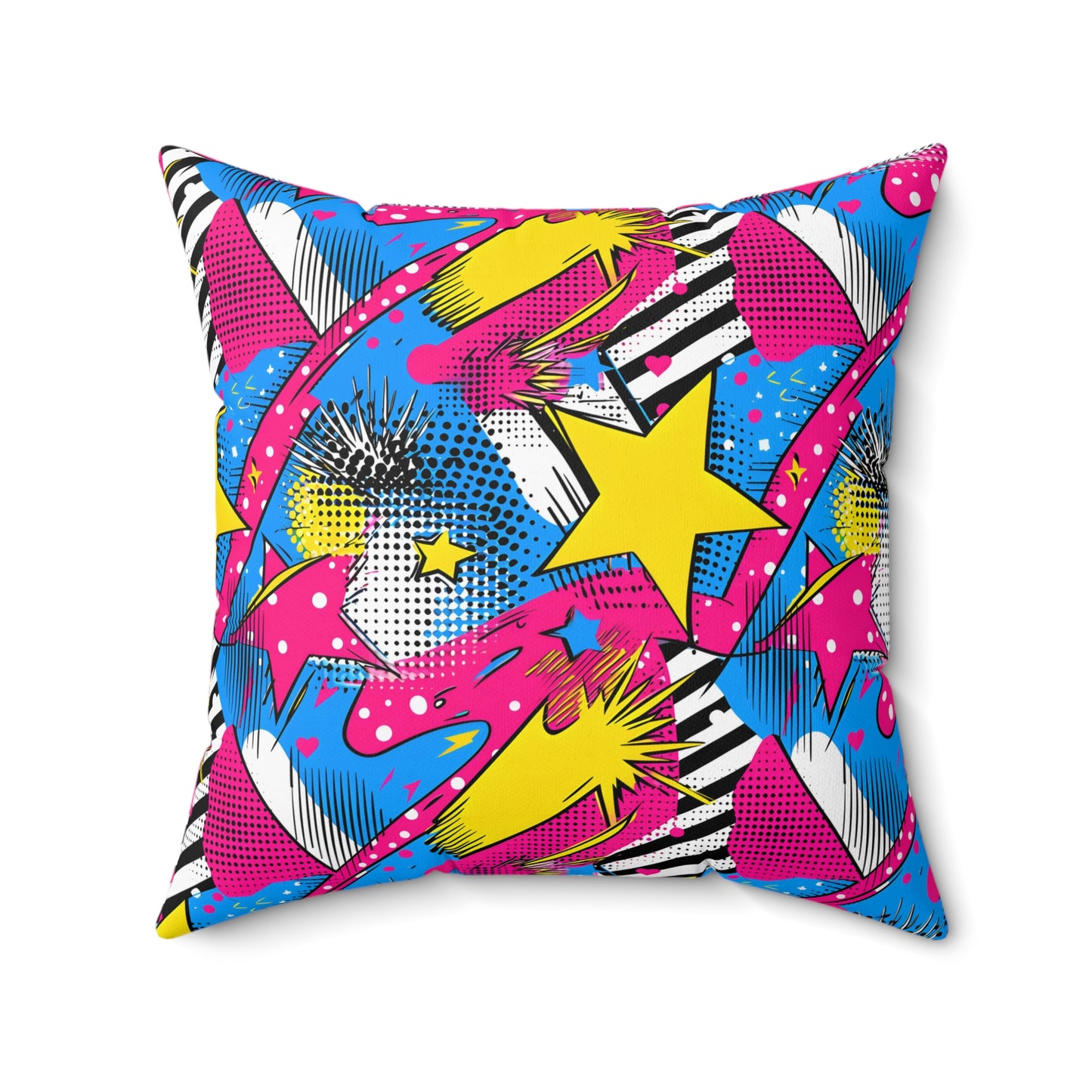 Star Pop Spun Polyester Square Pillow